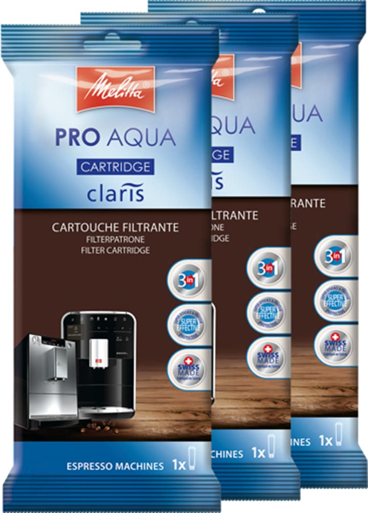 Image of Melitta Wasserfilter "3-er Pro Aqua" Packung, 3 Wasserfilter, 3 Stk. tlg.