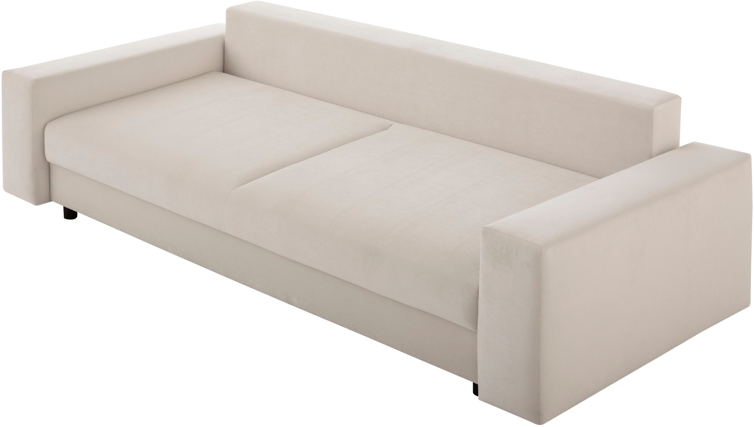 LeGer Home by Lena Gercke Schlafsofa »Imoga, Polster mit Schlaffunktion, 3-Sitzer Sofa, Couch mit Bettkasten«, in modernen Farben und Stoffen, Bettfunktion, Liegefläche: 200x150 cm