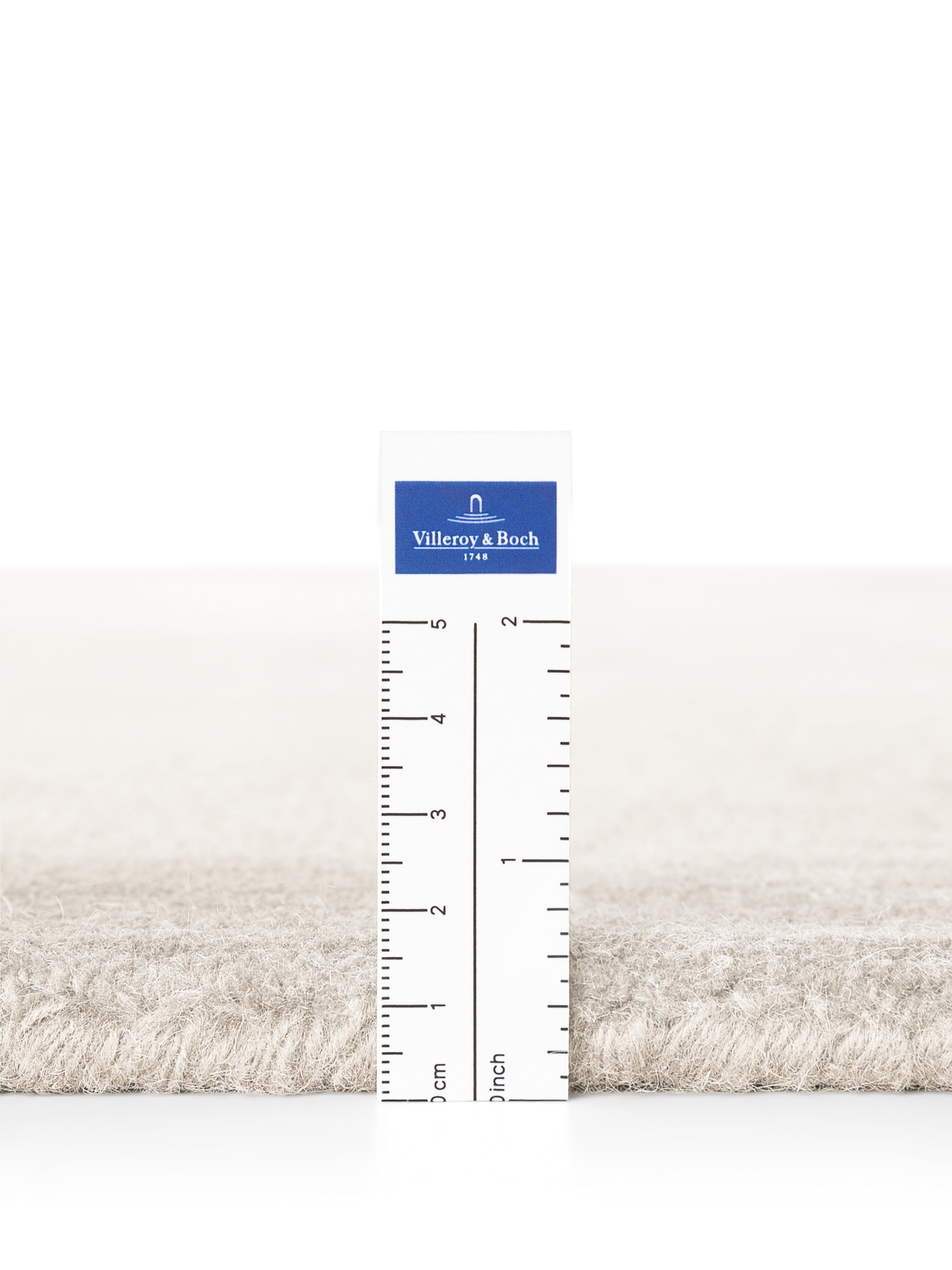 Villeroy & Boch Tapis »Wollteppich Kari« Rectangulaire 17 mm Höhe Handgewebt, Wolle, Bordüre, Einfarbig, Läufer, Wohnzimmer, Modern
