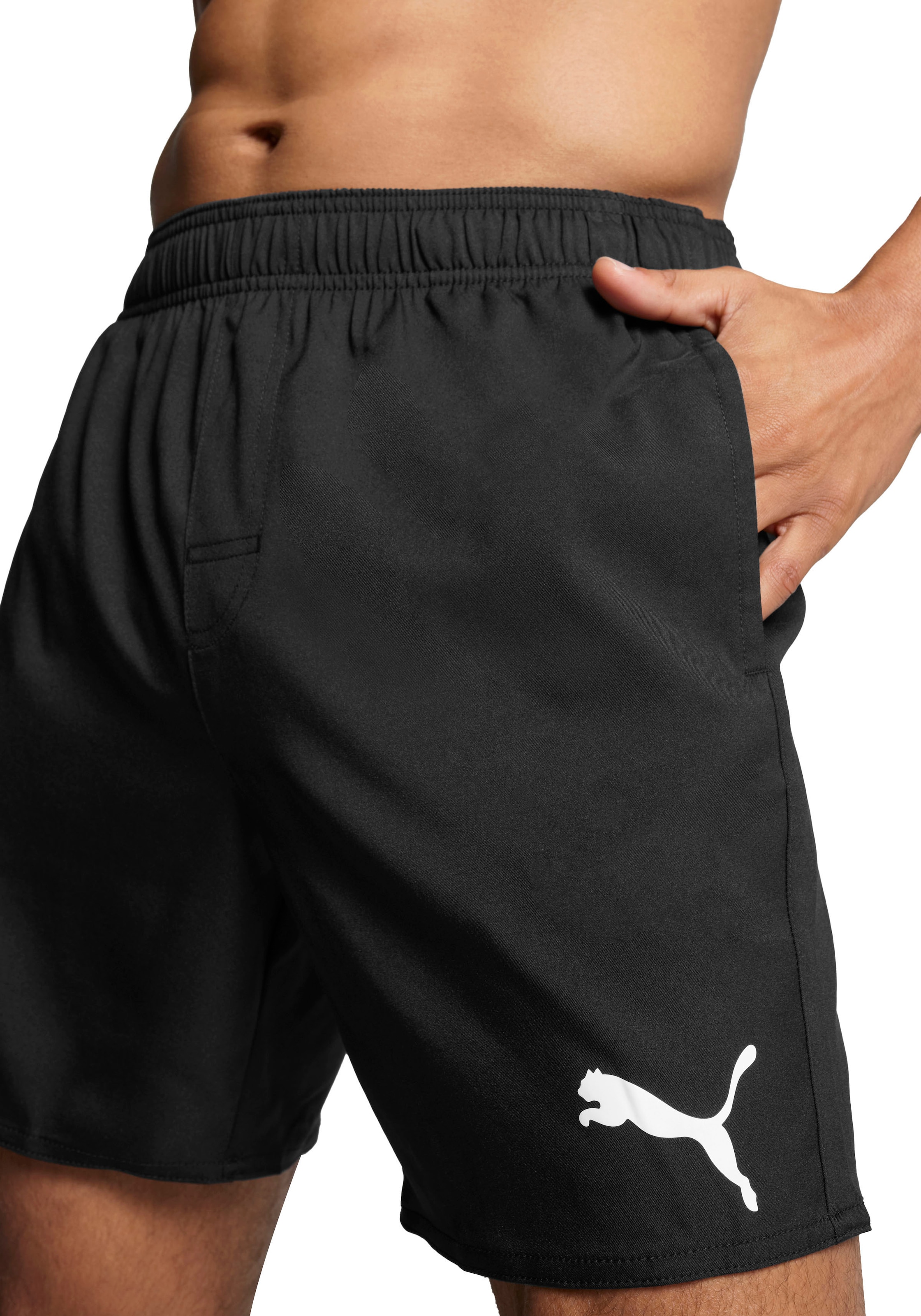PUMA Badeshorts »PUMA SWIM MEN MID SHORTS« mit elastischem Bund, Seitentaschen