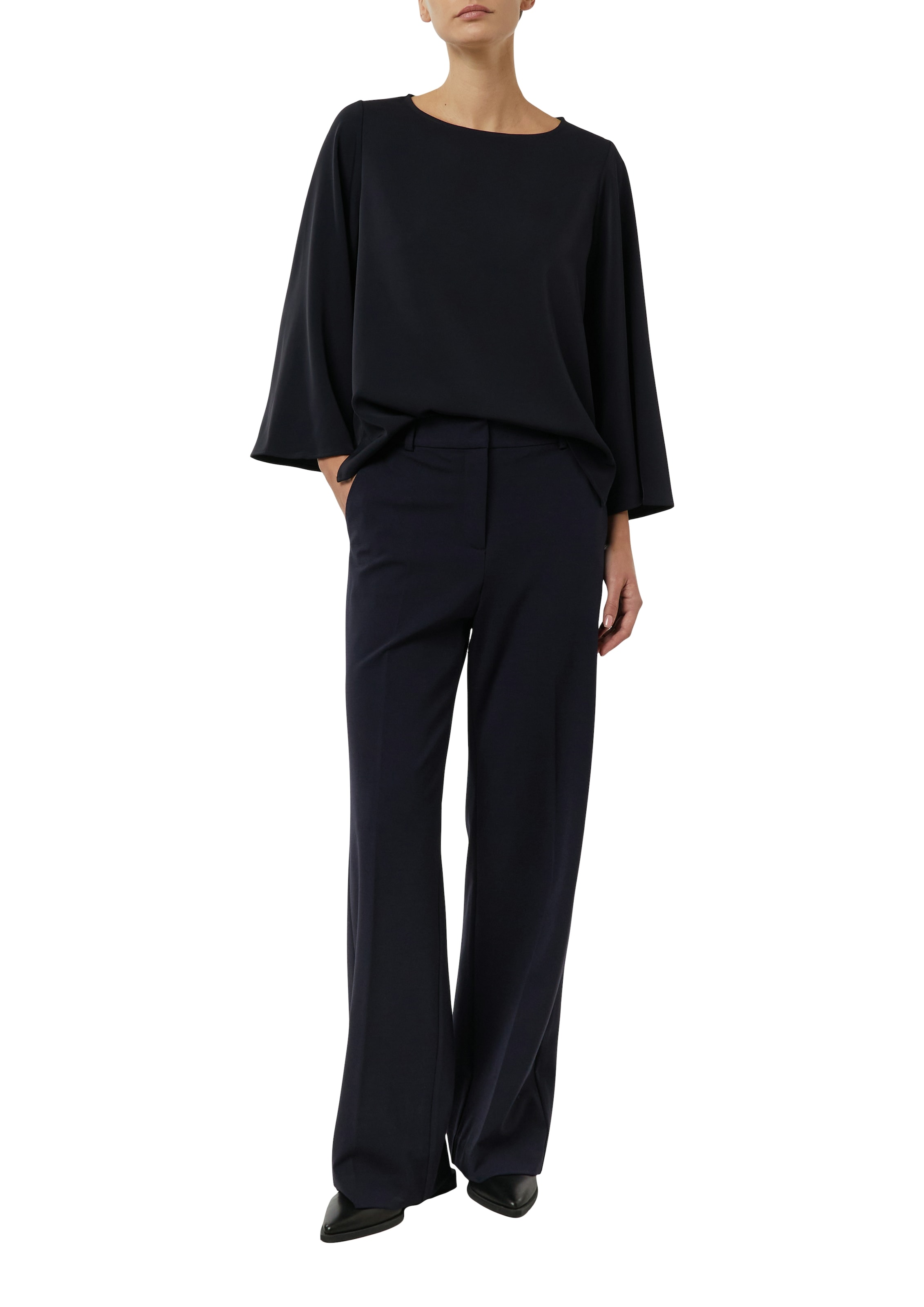 Comma Pantalon à pinces  mit Viskose und Stretch