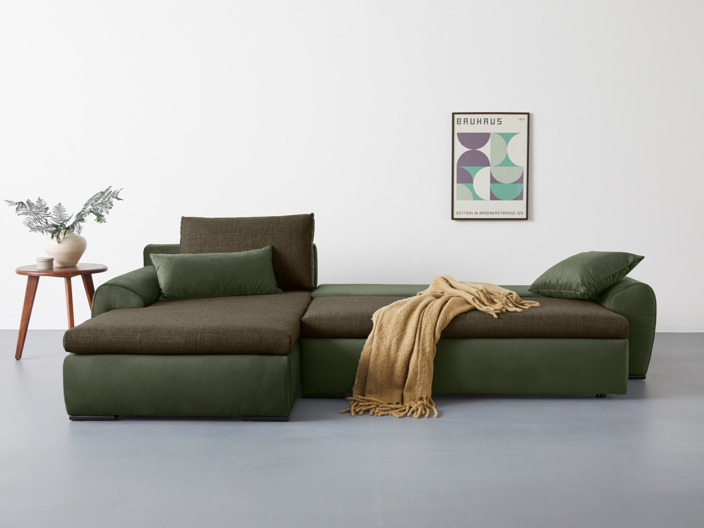 Home affaire Ecksofa Win L-Form, wahlweise mit Bettfunktion und Bettkasten