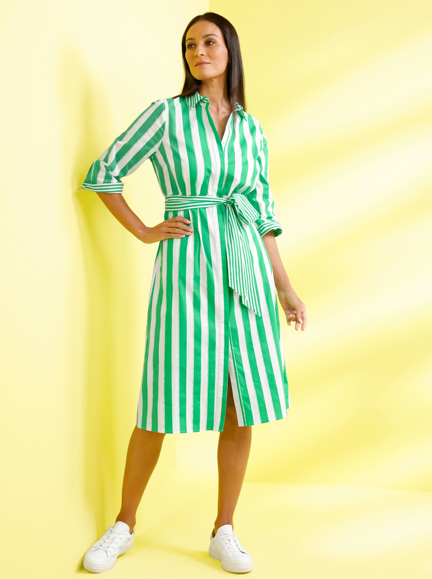 Image of heine Hemdblusenkleid "Streifenkleid" Nahttasche