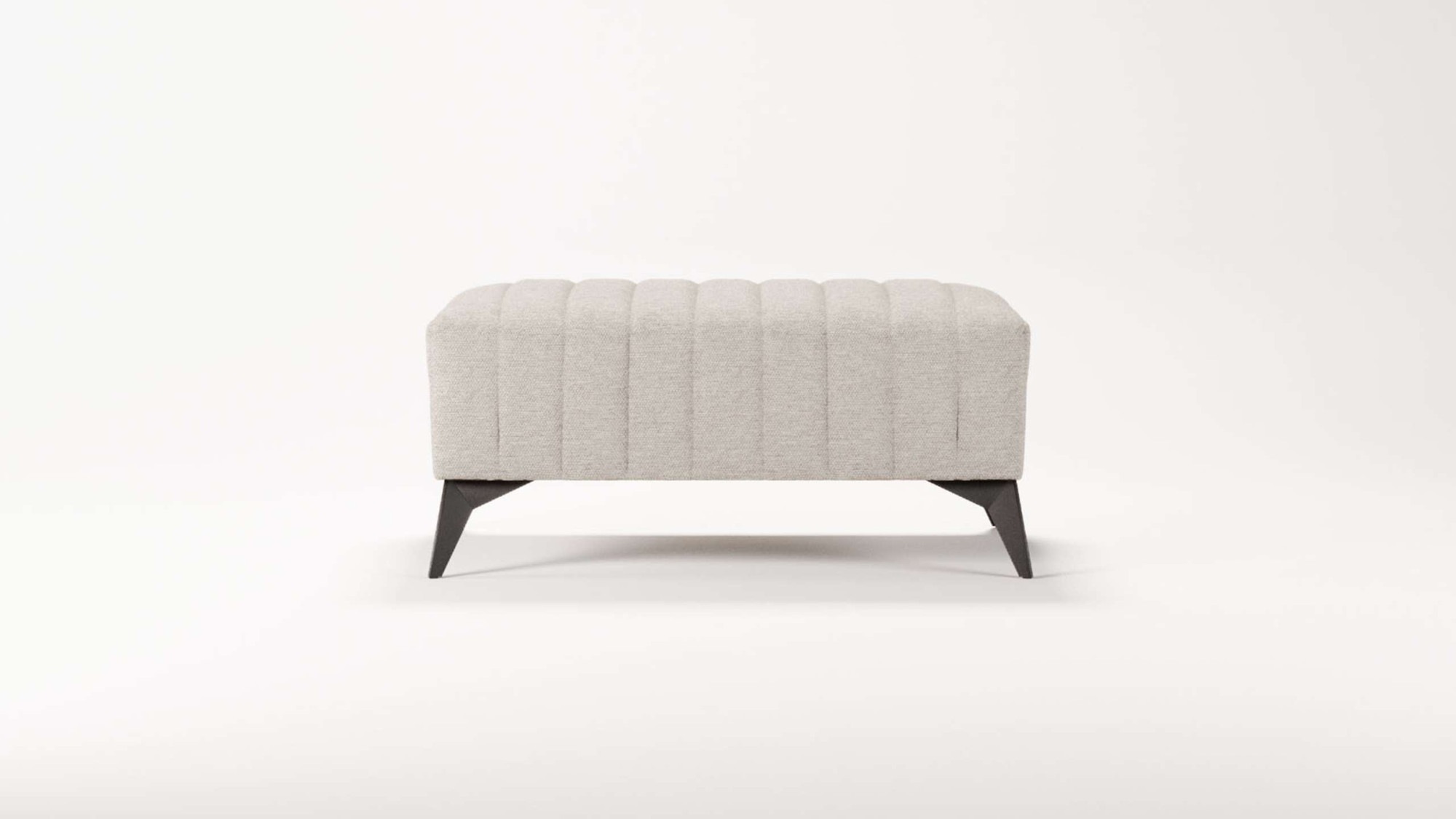 Places of Style Polsterhocker »MATTHEW Sitzhocker, Masse B/T/H: B/T/H: 90/60/43 cm«, Steppung
