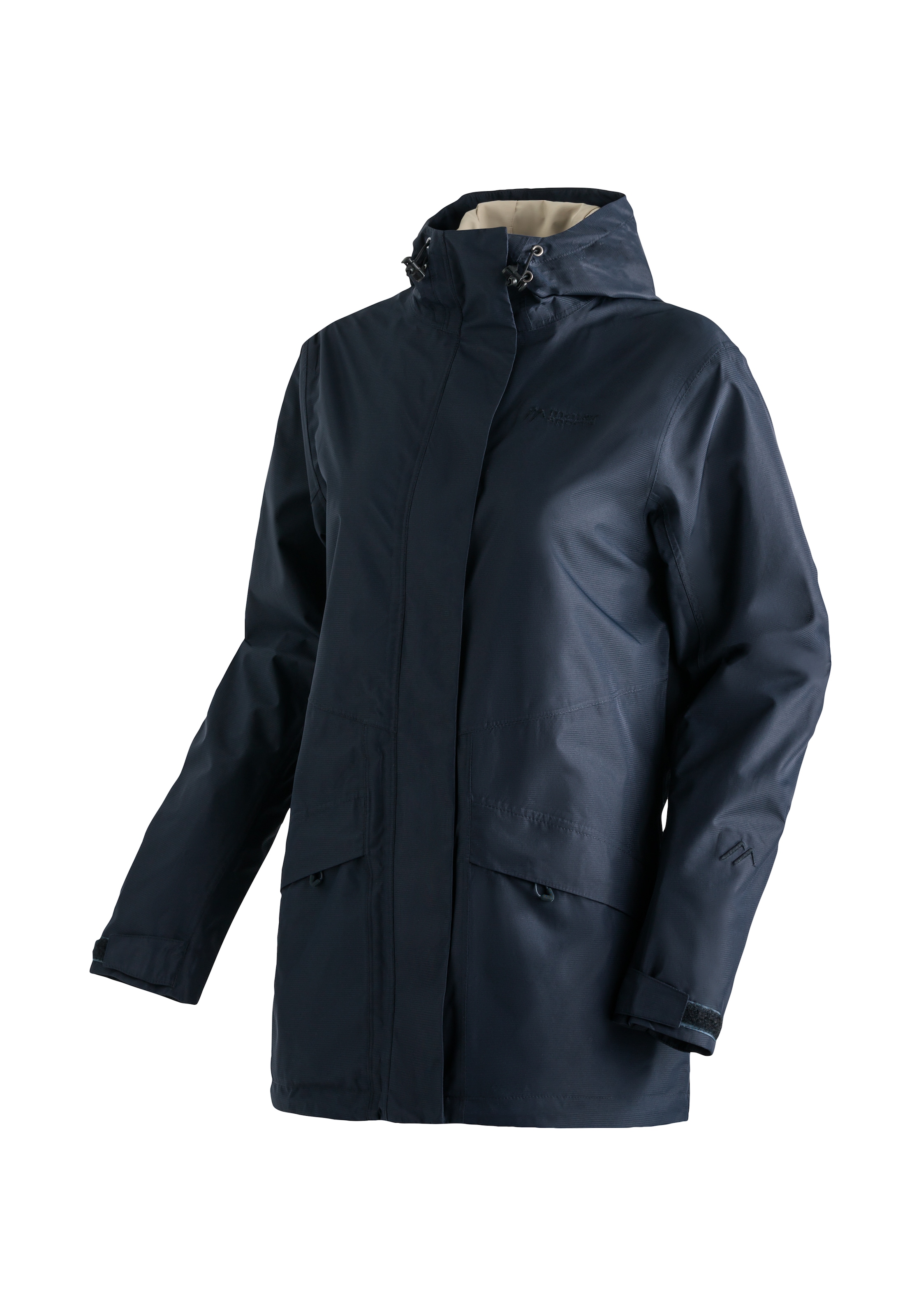 Maier Sports Outdoorjacke »Brocken Long W«, Damen Jacke wasserdicht, Funktionsjacke 2 Taschen aussen + Innentasche