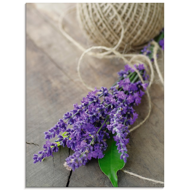 Artland Glasbild »Lavendel Strauss«, Blumen, (1 St.), in verschiedenen  Grössen jetzt kaufen