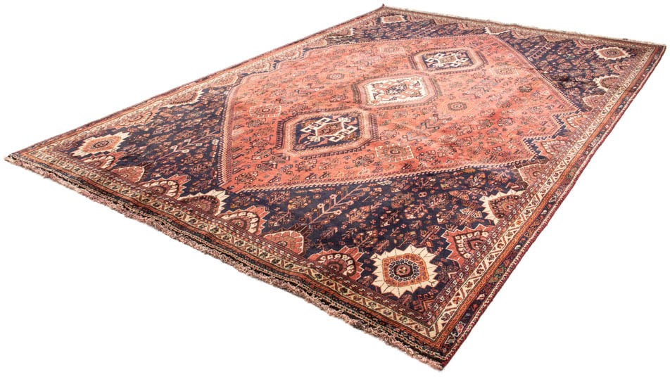 Image of morgenland Orientteppich »Perser - Nomadic - 330 x 221 cm - hellrot«, rechteckig, 10 mm Höhe, Wohnzimmer, Handgeknüpft, Einzelstück mit Zertifikat bei Ackermann Versand Schweiz
