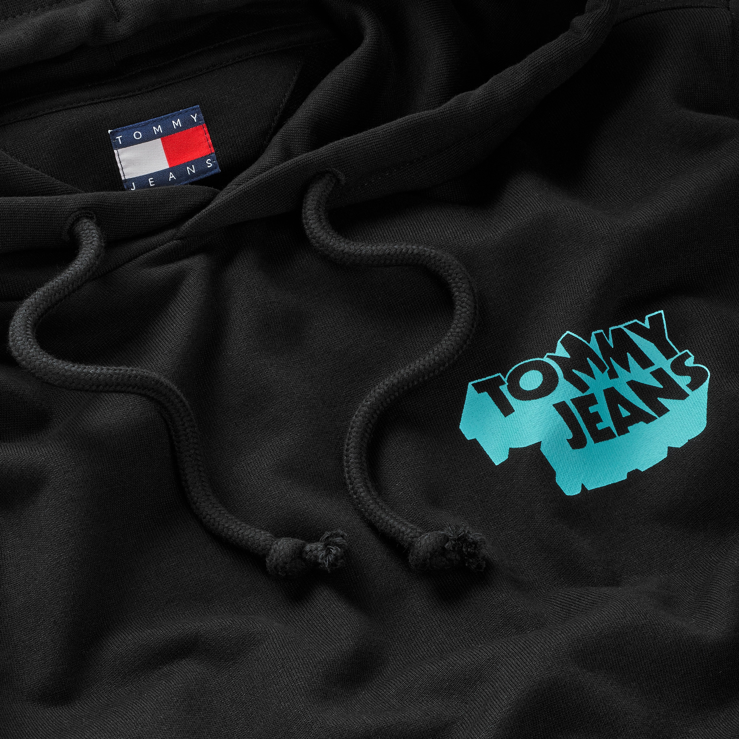 Tommy Jeans Kapuzensweatshirt »TJM STACK BACK LOGO HOODIE EXT«, Mit Rundhalsausschnitt