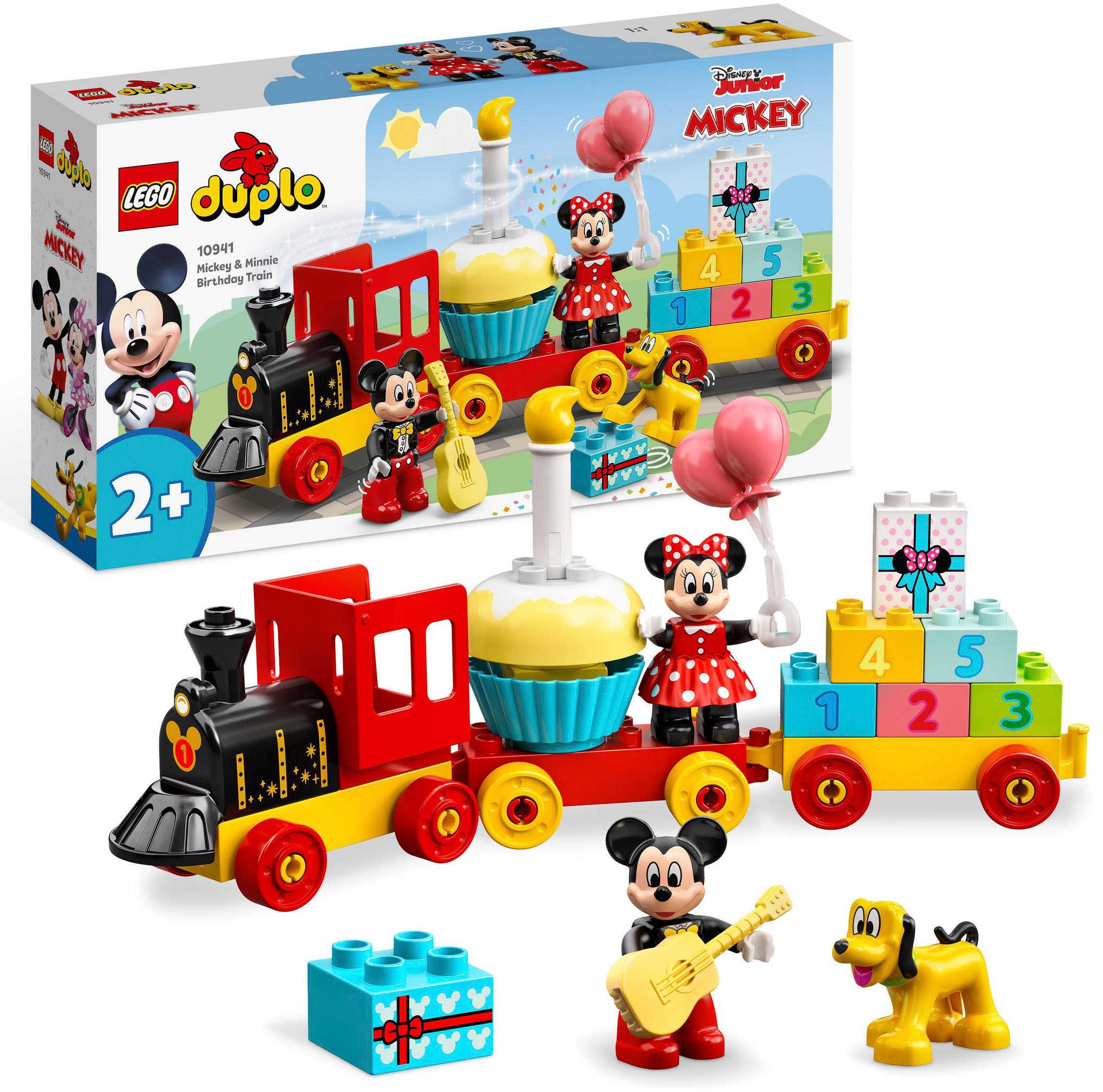 Konstruktionsspielsteine »Mickys und Minnies Geburtstagszug (10941), LEGO® DUPLO®...
