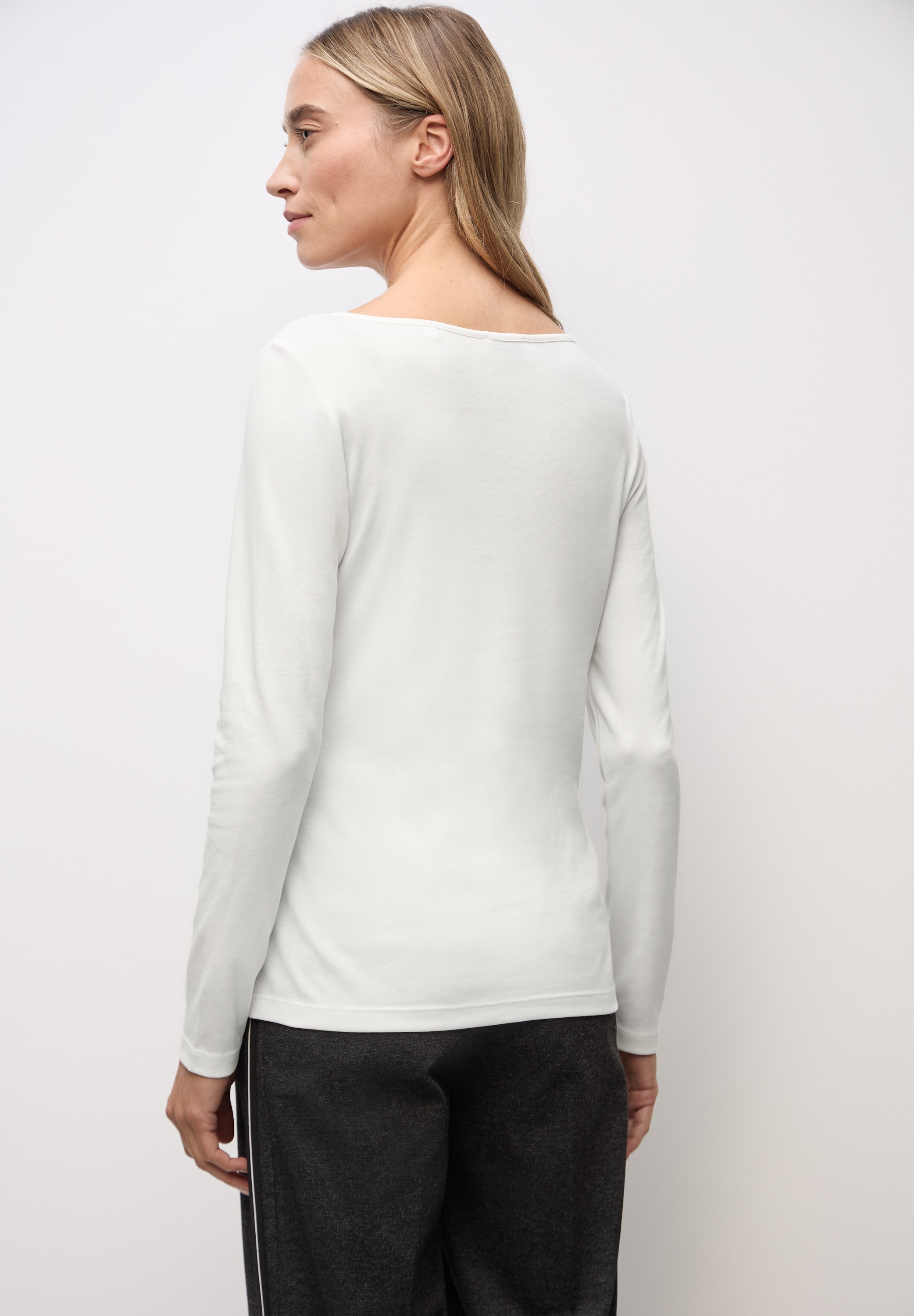 STREET ONE Langarmshirt »Style Lanea« mit U-Boot Ausschnitt