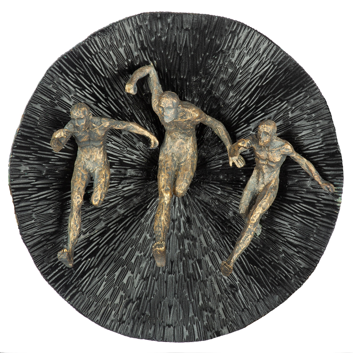 Image of GILDE Wanddekoobjekt "Wandobjekt Runners schwarz H. 13 cm"