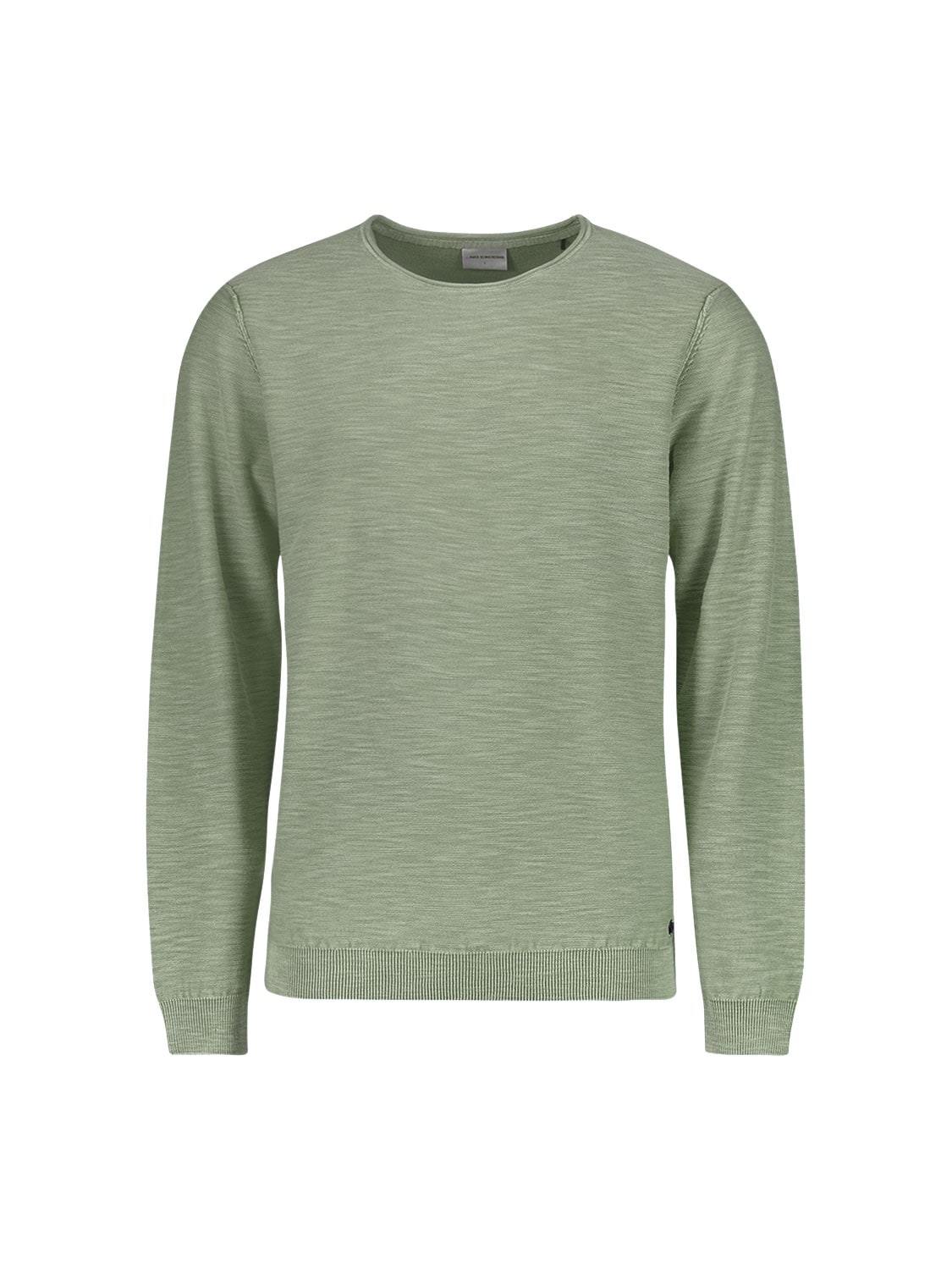 NO EXCESS Rundhalspullover , mit Melange Optik
