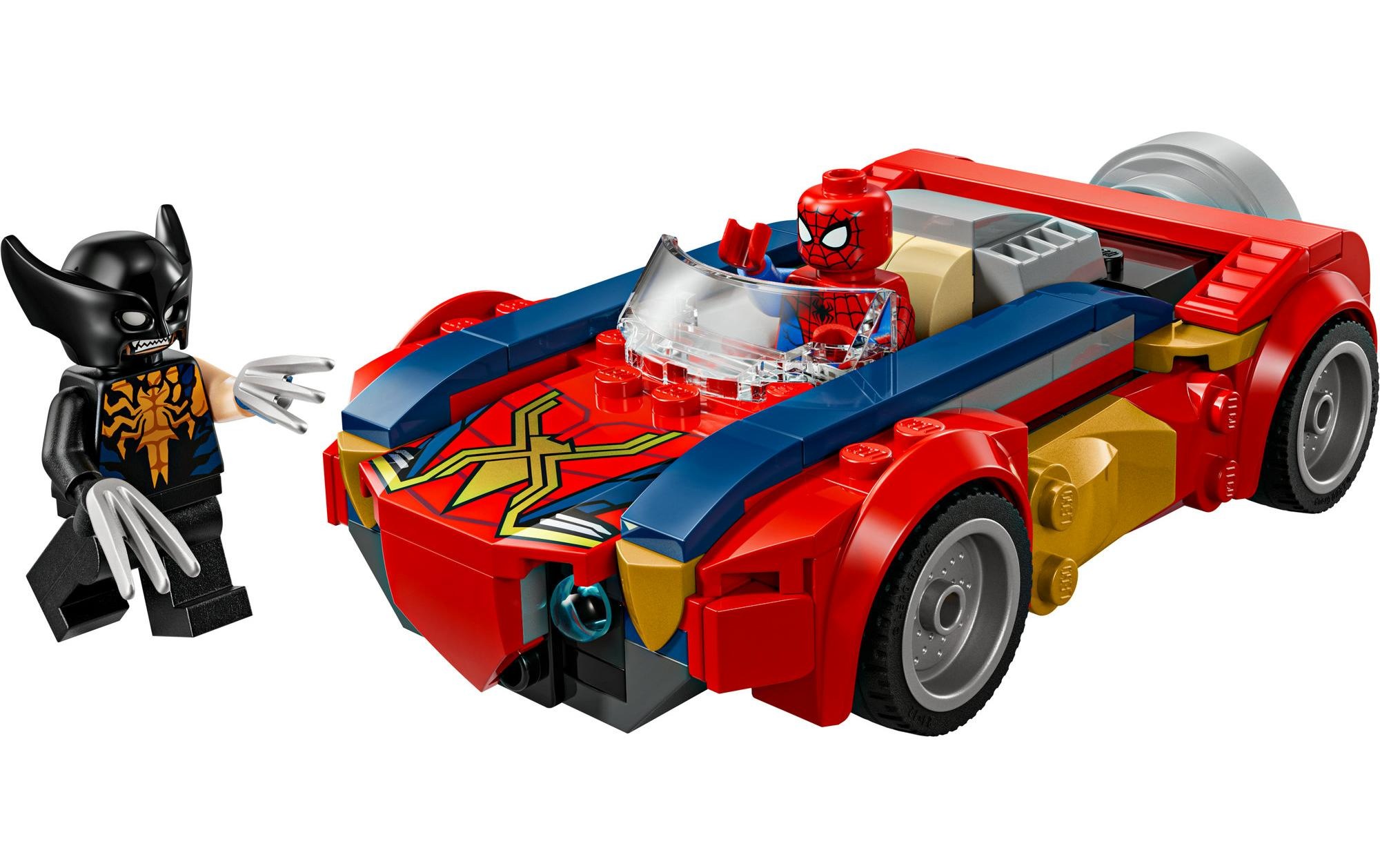 LEGO® Konstruktionsspielsteine »Marvel Spider-Man Auto vs. Venomized Wolverine 76336«