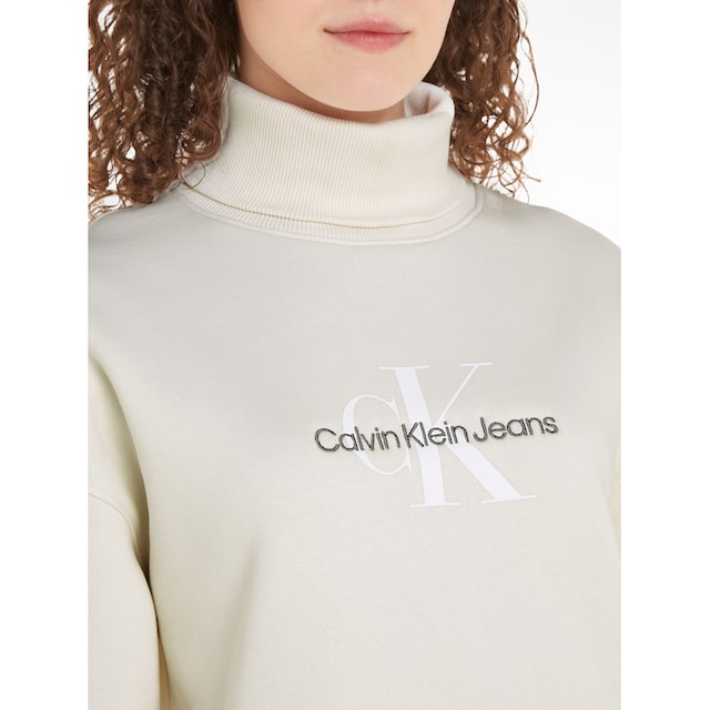 ♕ Calvin Klein Jeans Sweatkleid »MONOLOGO ROLL NECK DRESS«  versandkostenfrei auf