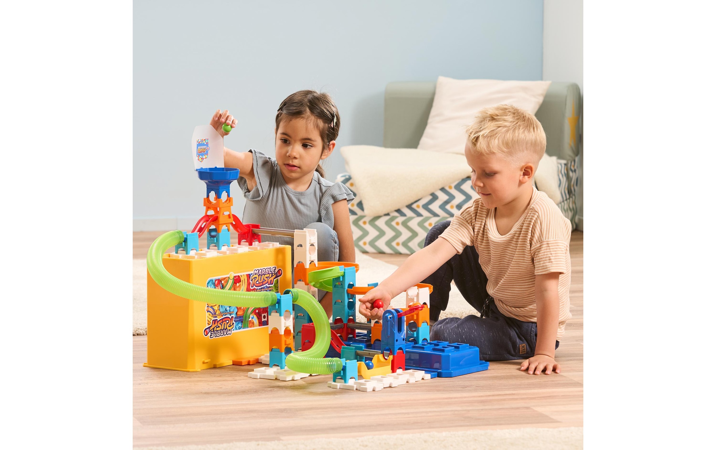 Vtech® Lernspielzeug »Marble Rush Build & Store Box Set M400 -DE-«, (65 St.)