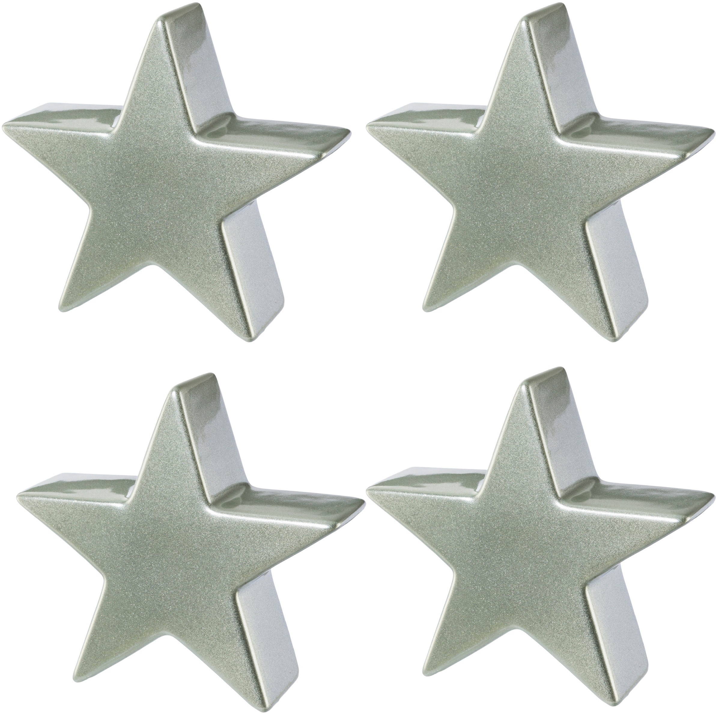 Image of Creativ deco Dekostern, (4 St.), mit schimmernder Oberfläche bei Ackermann Versand Schweiz