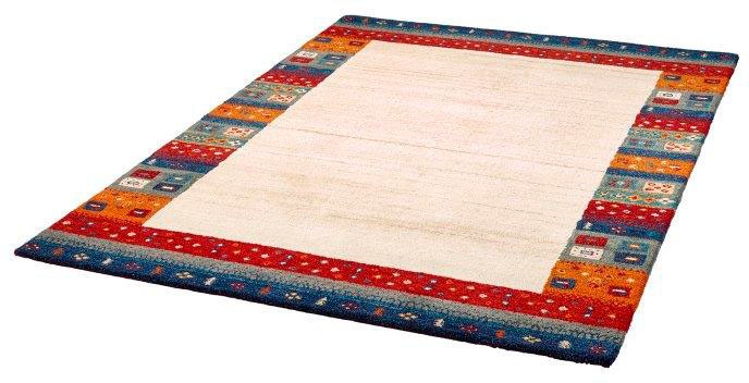 Image of Dekowe Wollteppich »Deepika«, rechteckig, 15 mm Höhe, reine Wolle, Orient-Optik, Gabbeh Design, mit Bordüre, Wohnzimmer bei Ackermann Versand Schweiz