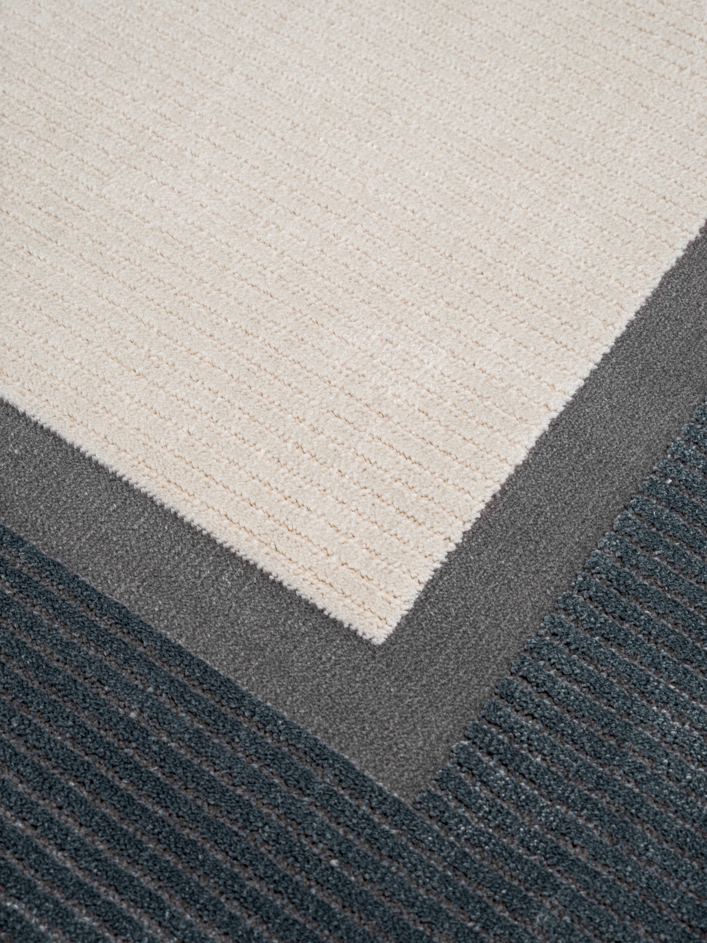 Calvin Klein home Teppich »Dark Pulse, mit Rahmen, Designerteppich« rechteckig 6 mm Höhe elegantes Design, Wohnzimmer, Schlafzimmer, Esszimmer