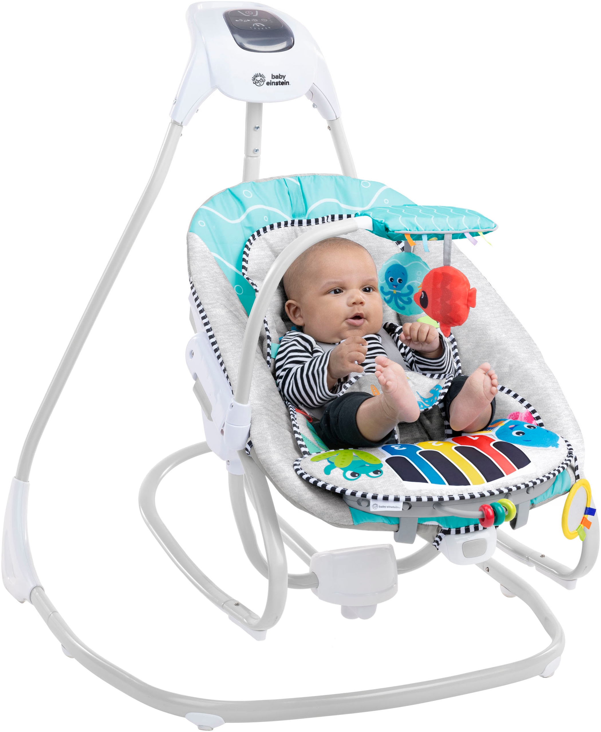 Baby Einstein Transat pour bébé »Kick to It 4-in-1 Musical Swing & Rocker« bis 9 kilos mit Sound-Effekt