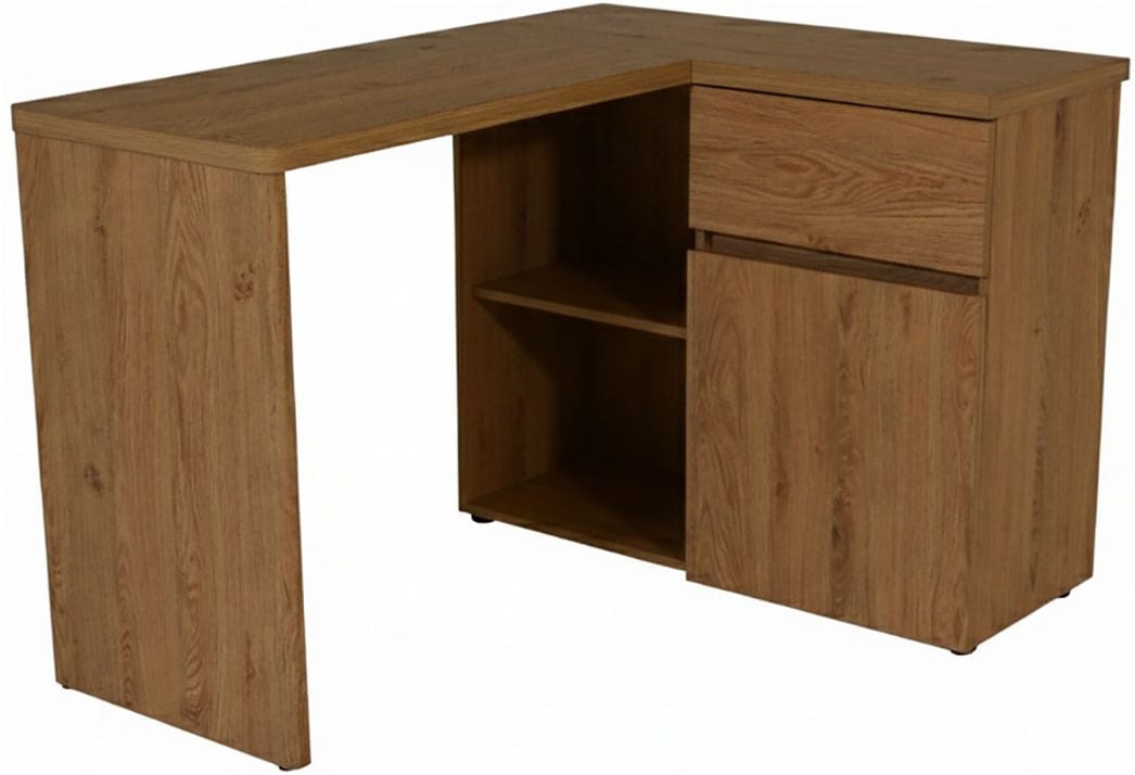 Image of Jahnke Eckschreibtisch "CU-LIBRE 125 E" wechselseitig montierbar, viel Stauraum, Breite 117 cm