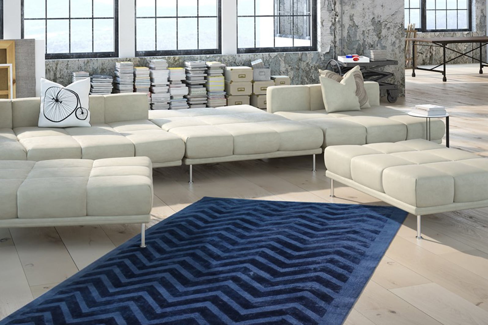 Image of Kayoom Teppich "Luxury 410" rechteckig 13 mm Höhe Wohnzimmer