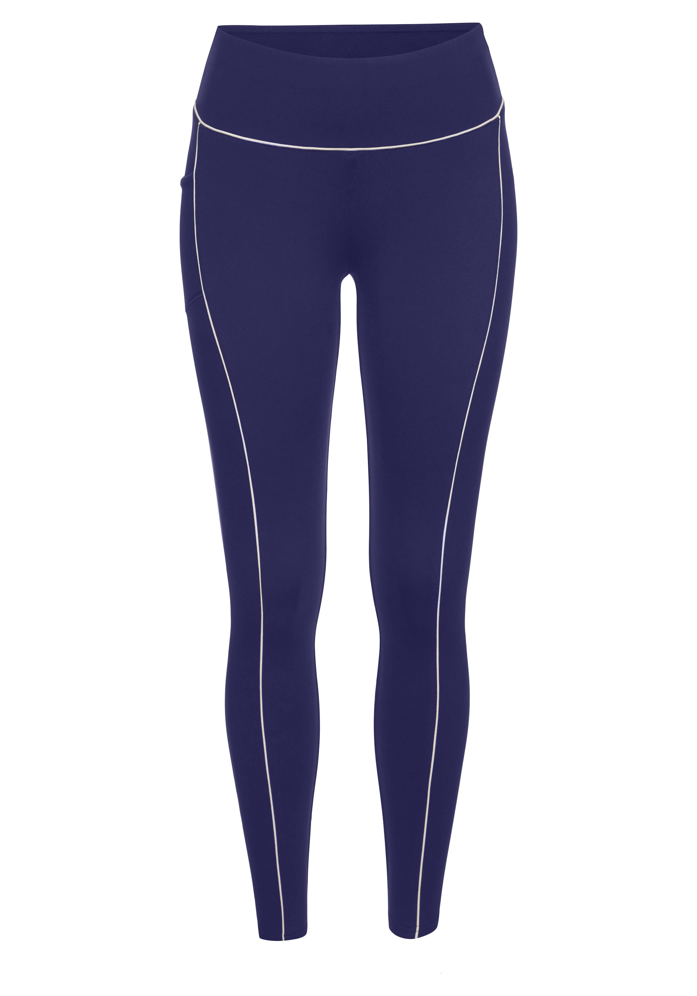 Copenhagen Studios Leggings fonctionnels  mit Paspeln und Logodruck