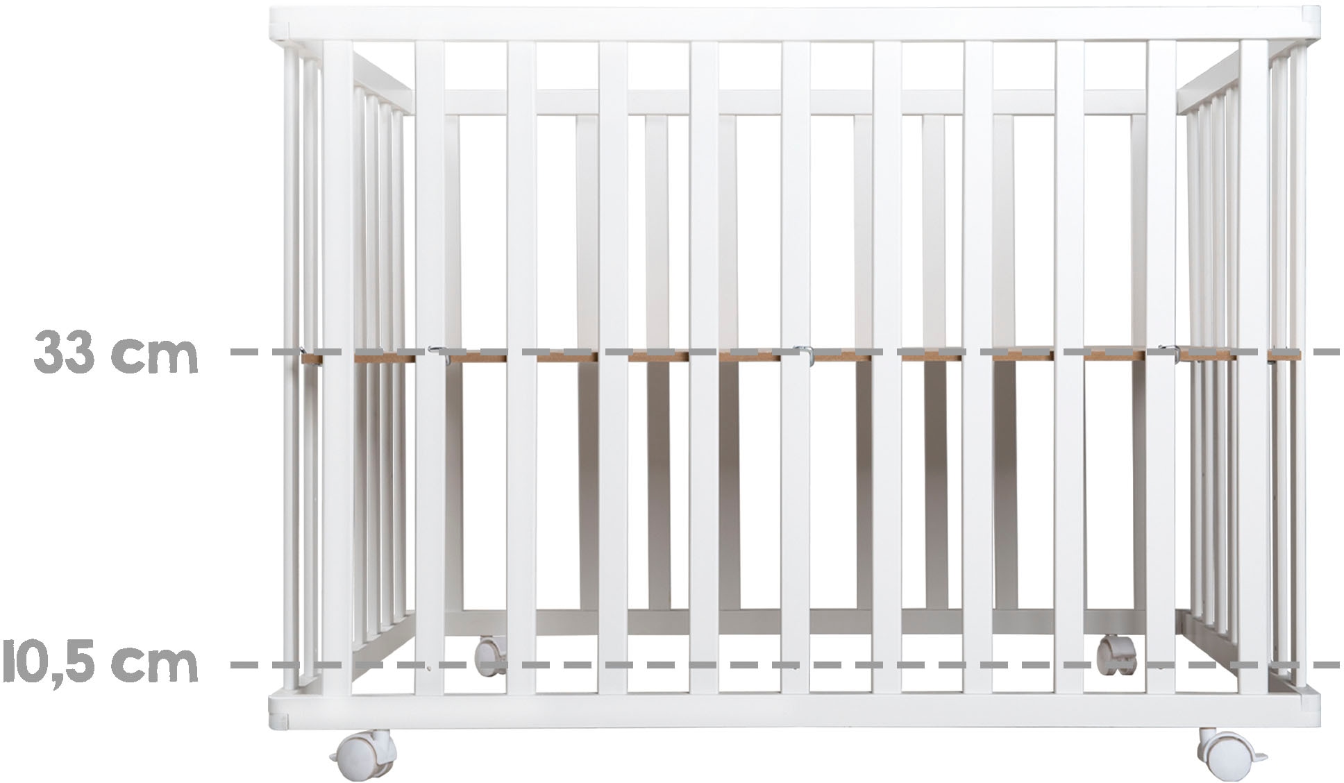 roba® Laufgitter »Little Stars, weiss, 74x100 cm«, mit Folienboden