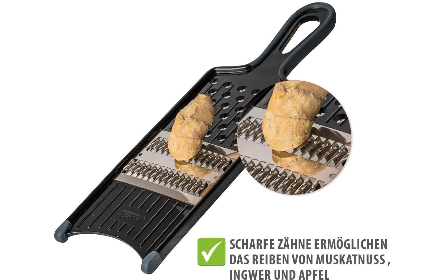 GEFU Coupe-légumes »ASIA« aus Japanstahl. Müheloses Schneiden & Reiben, spülmaschinengeeignet