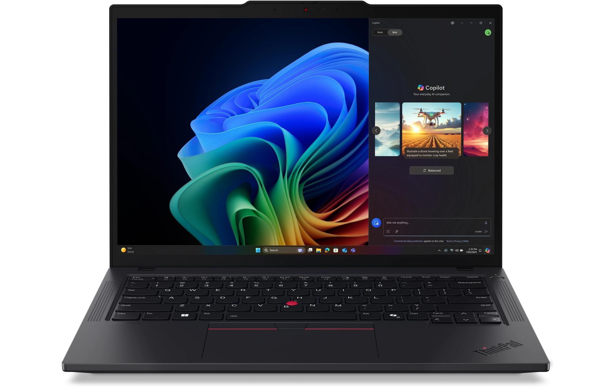 Lenovo Ordinateur portable »ThinkPad T14 Gen 6 (AMD) Copilot+ PC« / 14 ″ AMD Ryzen™ AI 7 1.000 GB SSD