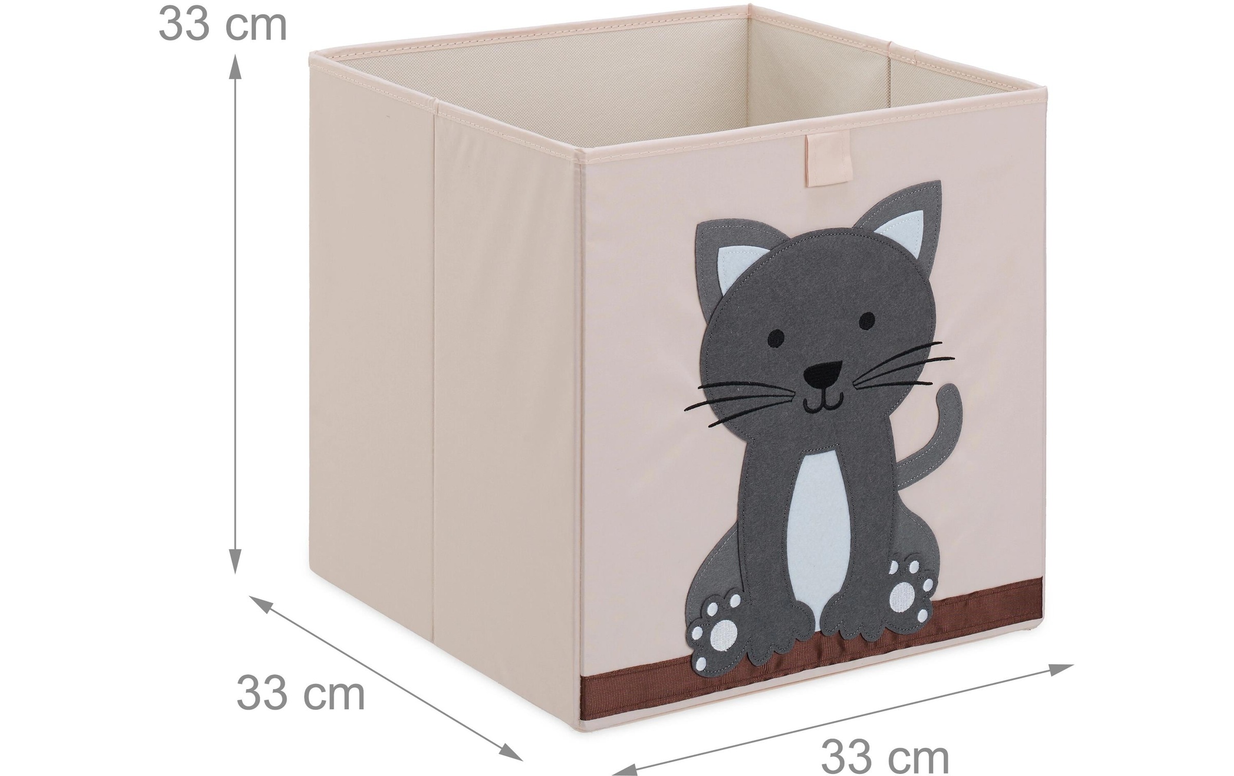 relaxdays Aufbewahrungsbox »Katze«, (1 St.)