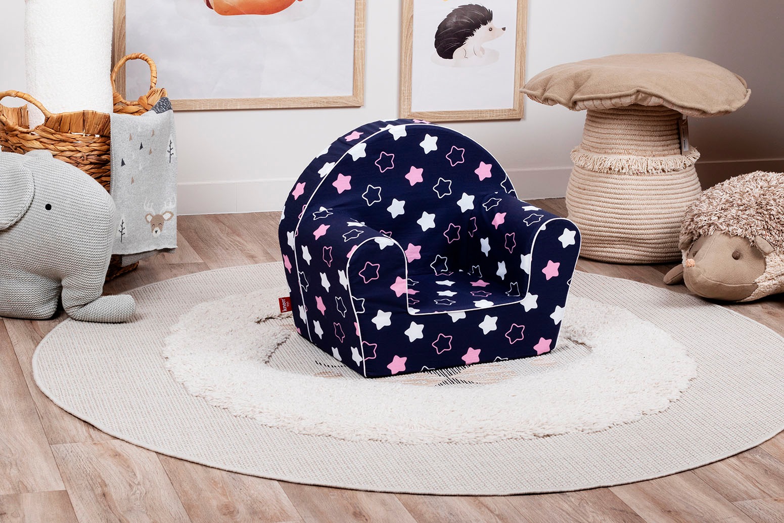 Knorrtoys® Sessel »Star blue pink« für Kinder; Made in Europe