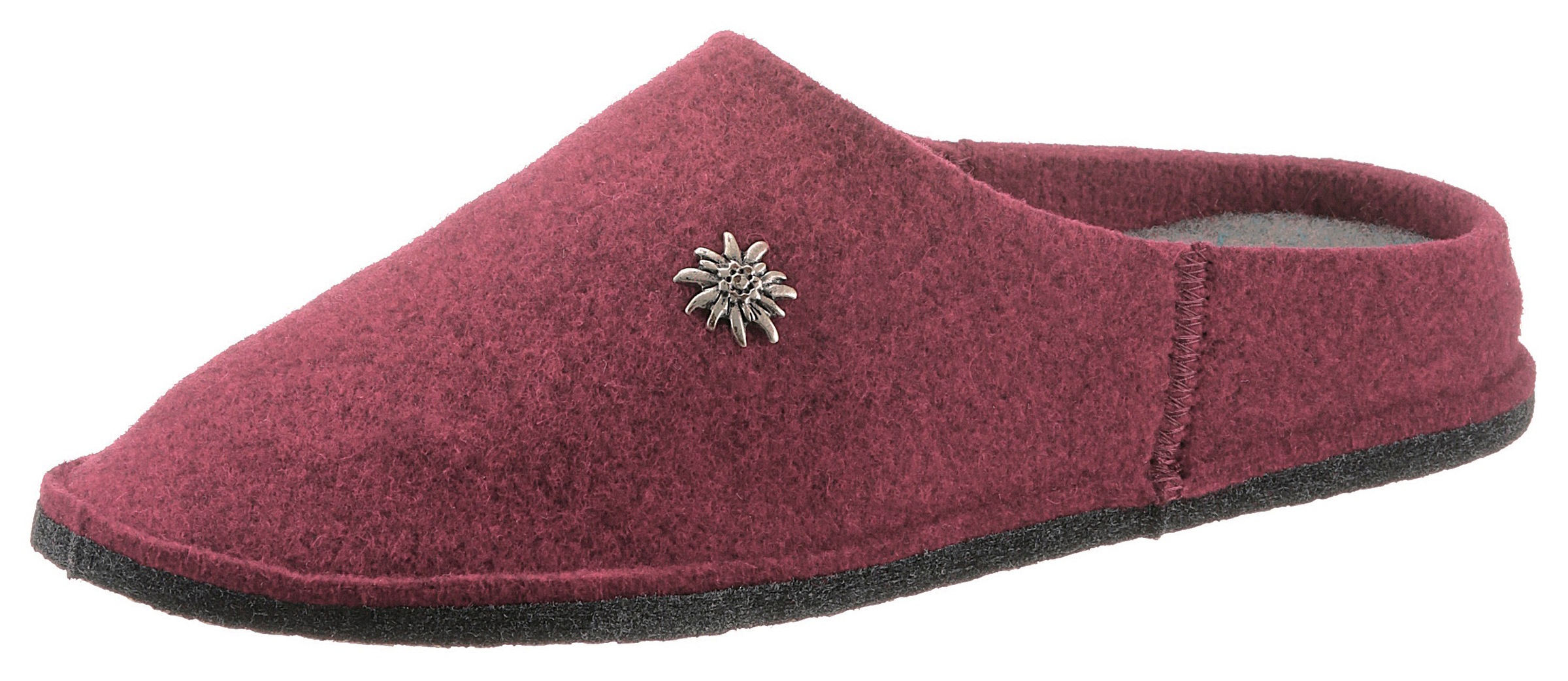 Image of Hirschkogel Hausschuh, (1 tlg.), Damen Trachtenhauspantolette mit schmückendem Edelweiss bei Ackermann Versand Schweiz