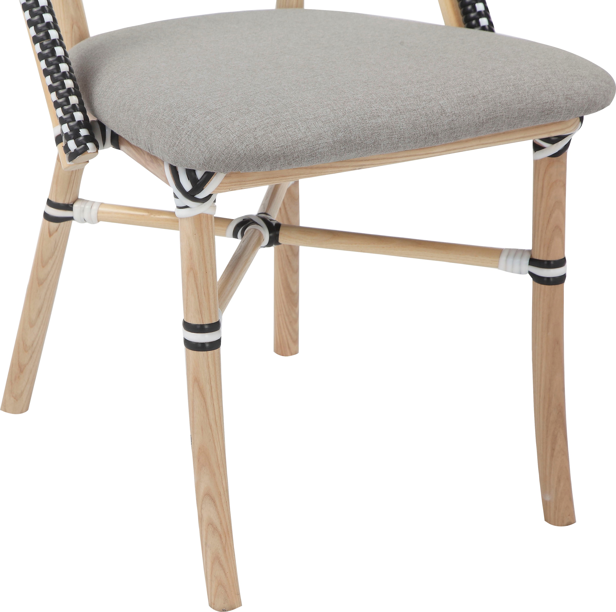 Home affaire Esszimmerstuhl »Rue de Belliard«, 1 St., Webstoff Bezug, massives Eschenholz Beingestell, Sitzhöhe 46,5 cm