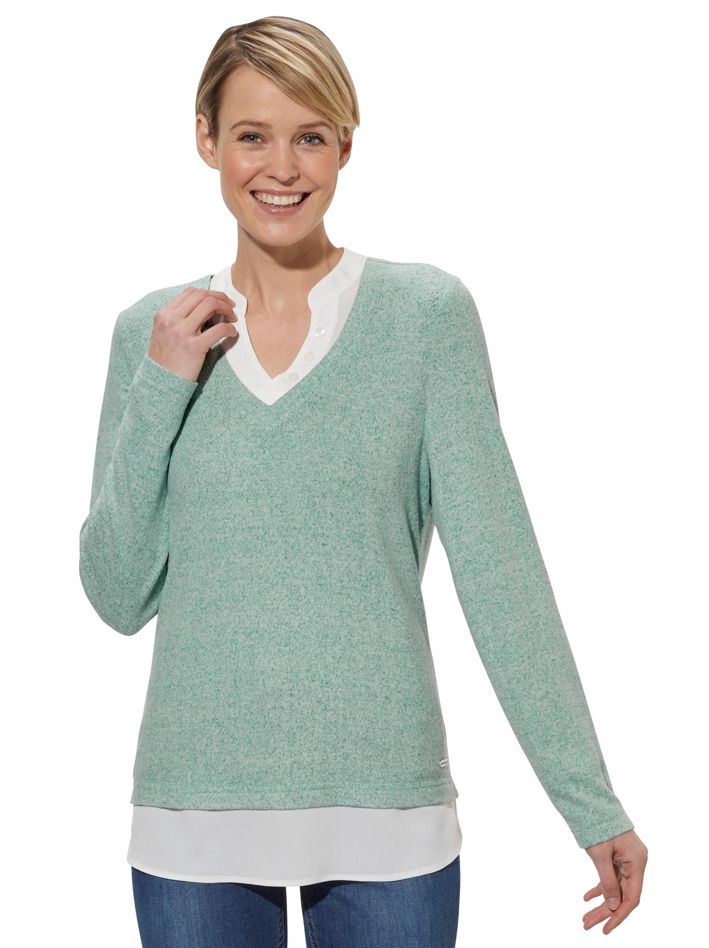 Image of Casual Looks 2-in-1-Langarmshirt »Shirt«, (1 tlg.) bei Ackermann Versand Schweiz