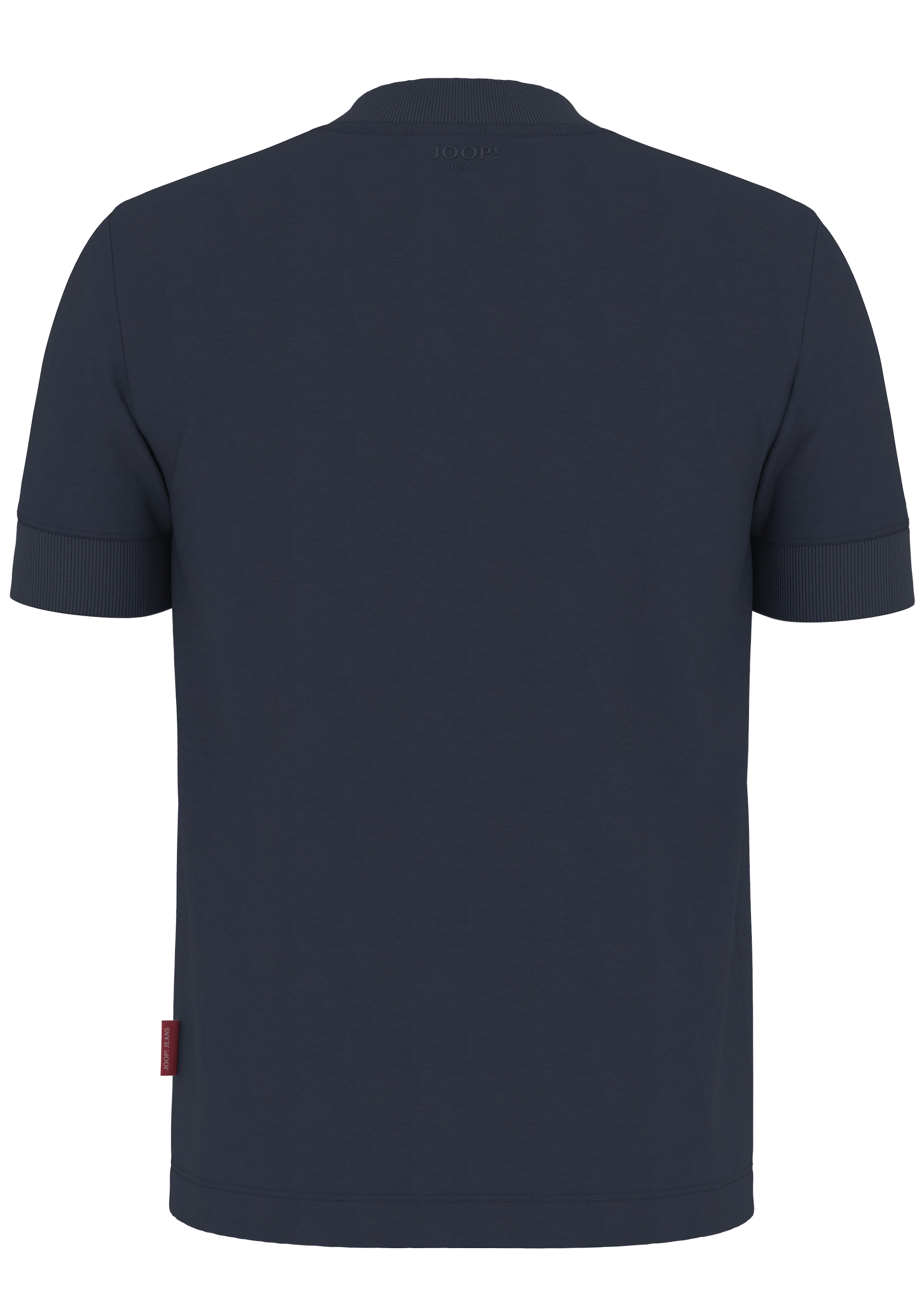 Joop Jeans Rundhalsshirt »Cedric«, Etikett seitlich am Rumpf, elastischer Rundhalsausschnitt