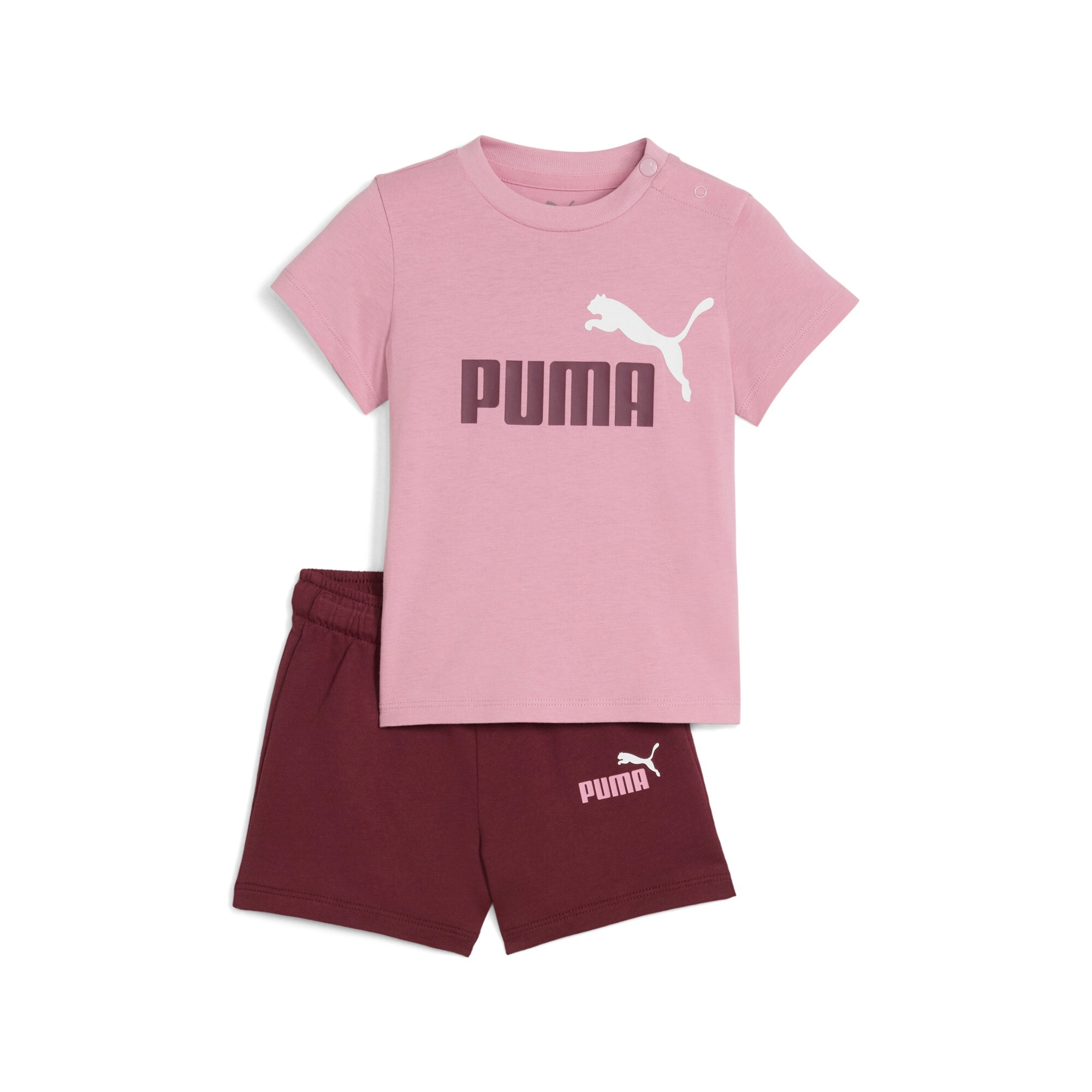 Image of PUMA Trainingsanzug "MINICATS ESS TEE AND SHORTS SET INF" 2 Stk. zweiteiliges Set, für Kinder, mit Rundhalsausschnitt, Regular Fit