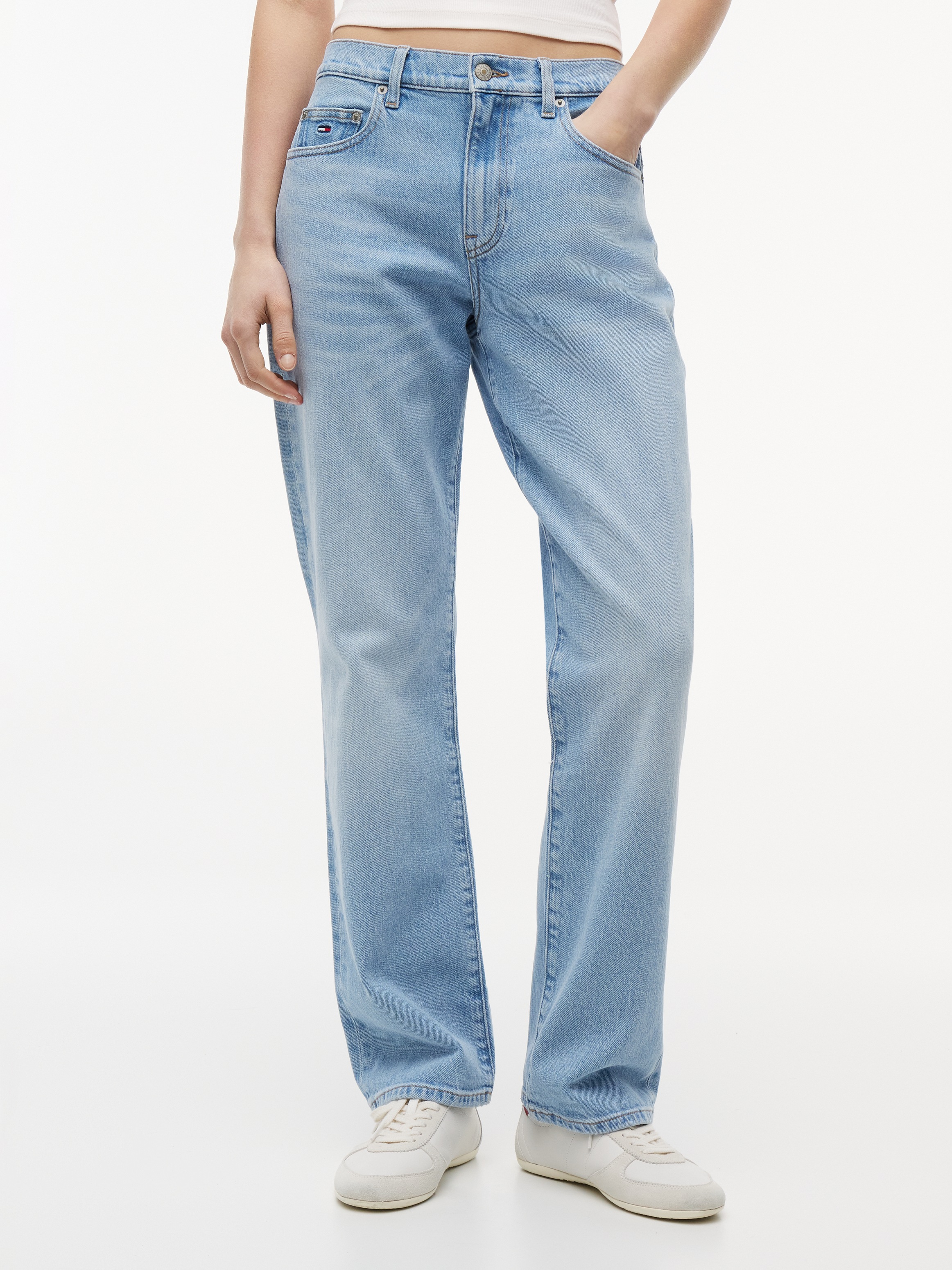 Image of Tommy Jeans Straight-Jeans "KIRA MR SLIM STR BJ0111" Baumwollmischung, straight fit