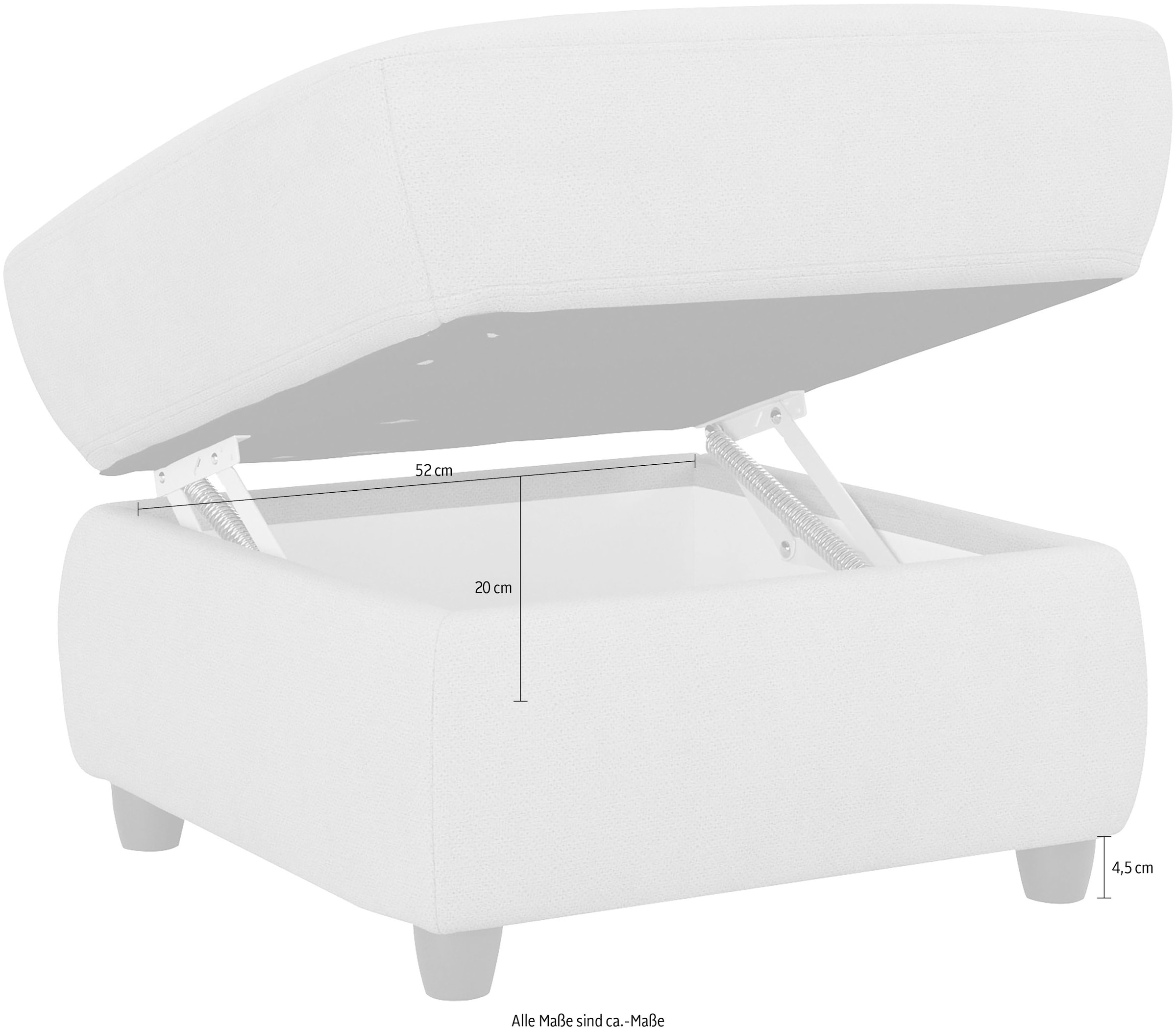 Home affaire Hocker »Boston«, mit Stauraum