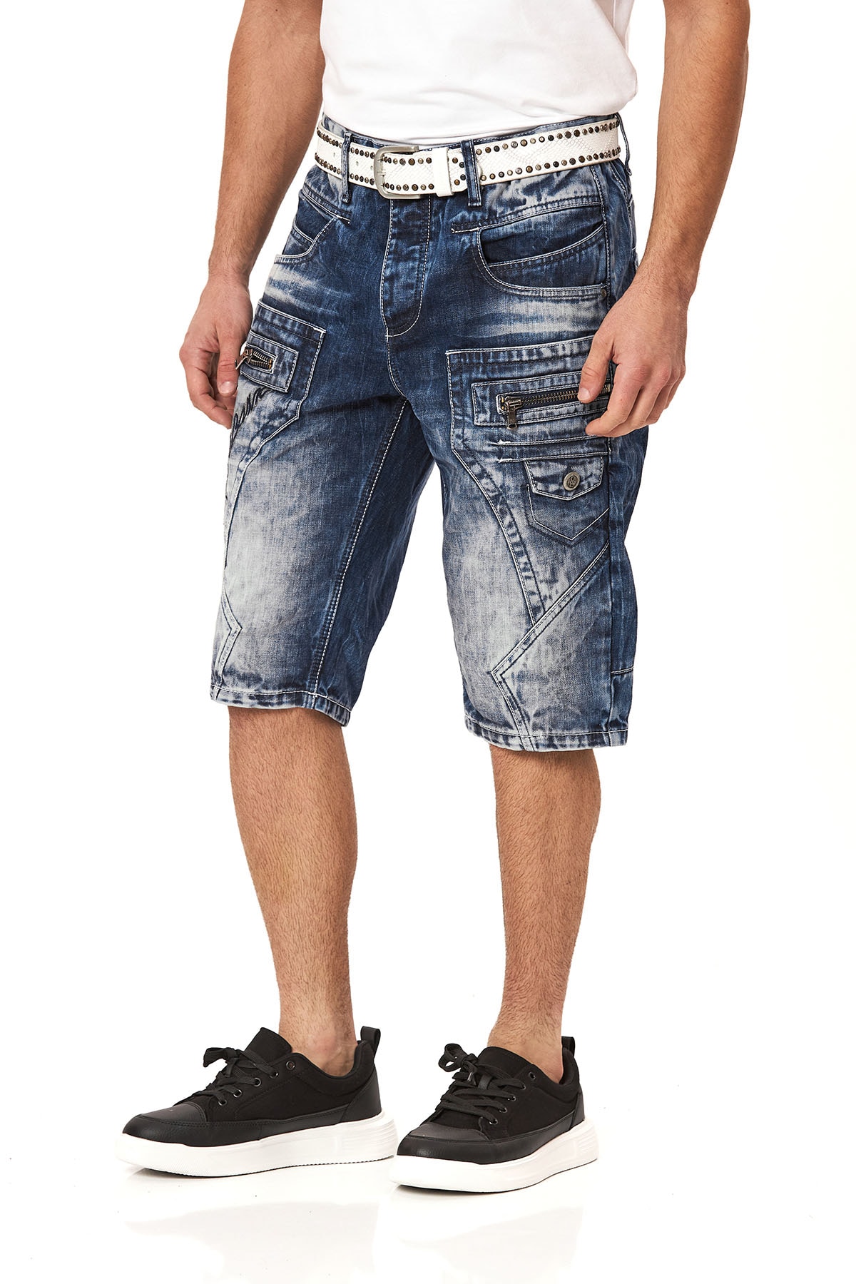 Cipo & Baxx Jeansbermudas Baumwolle, regular fit