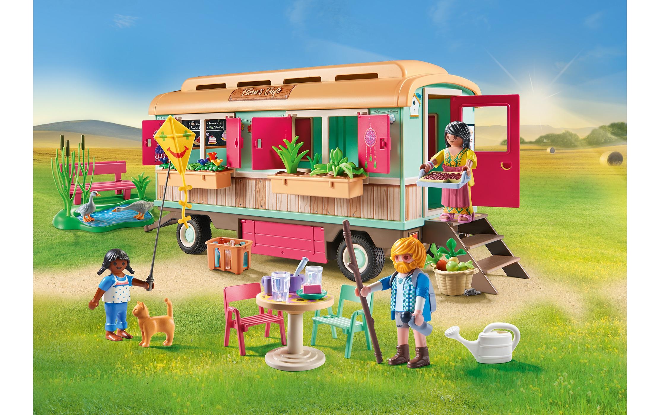 Playmobil® Spielbausteine »Country Gemütliches Bauwagencafé 71441«, (145 St.)