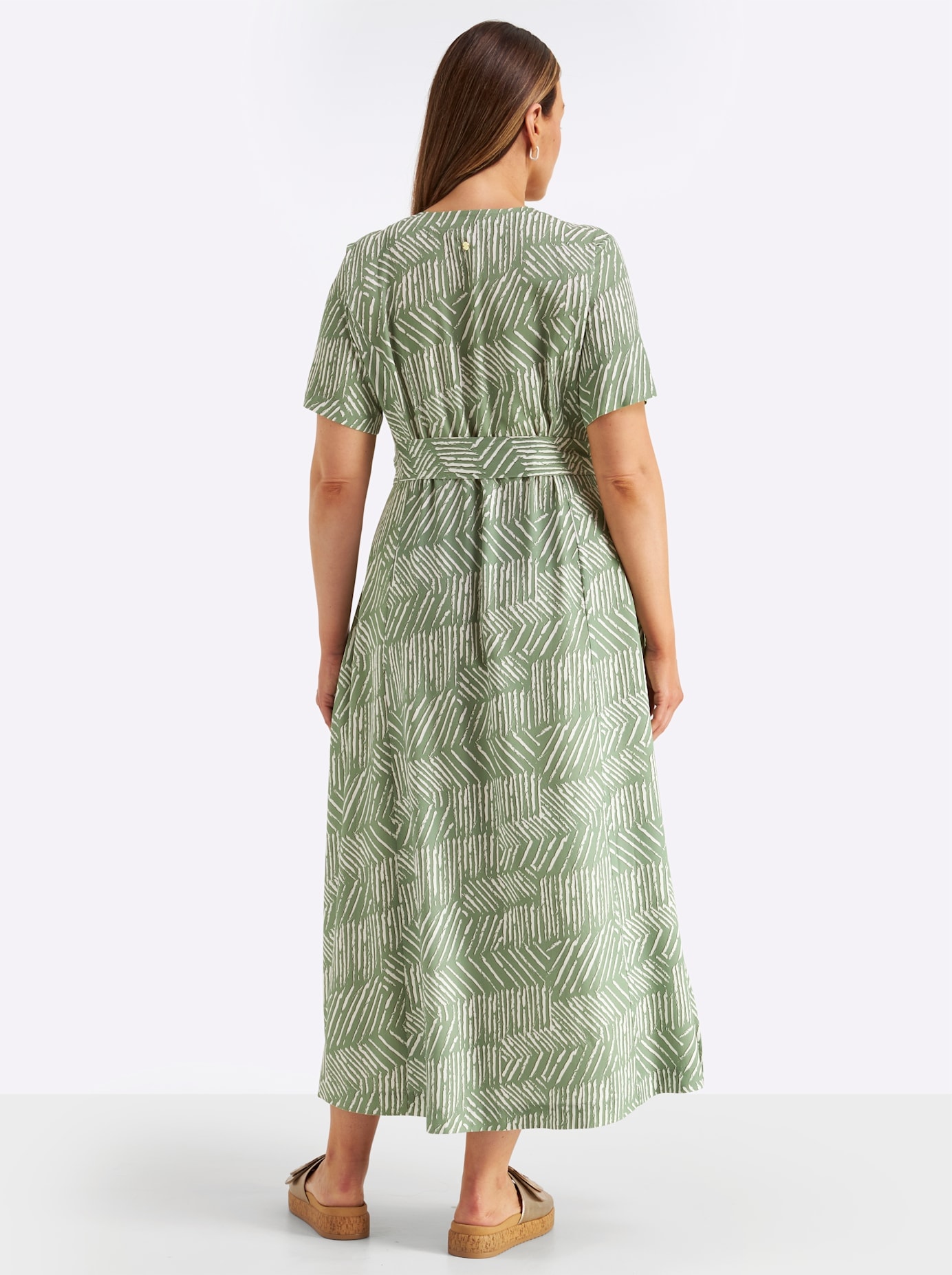 Sheego Maxi robe »Kleid« Poche dans les coutures