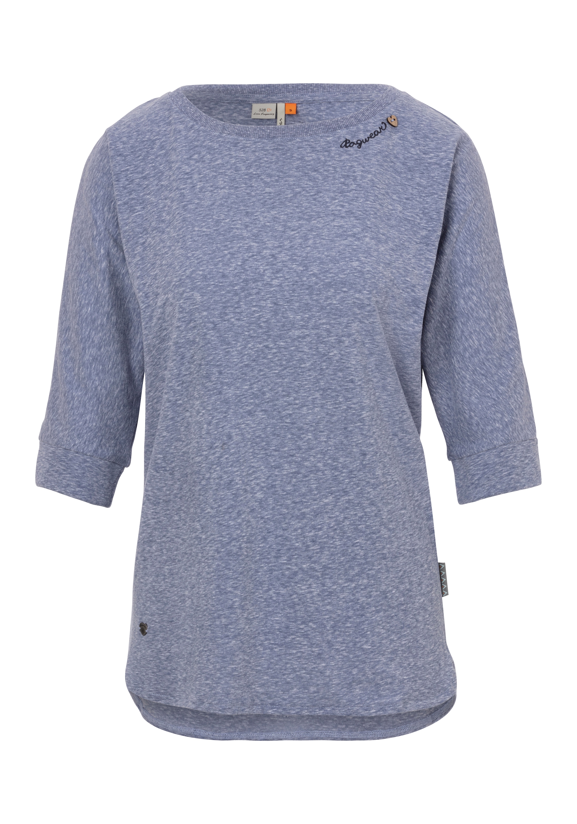 Ragwear 3/4-Arm-Shirt »SHIMONA«, mit Zierknopf und Ton-in Ton Logostickerei