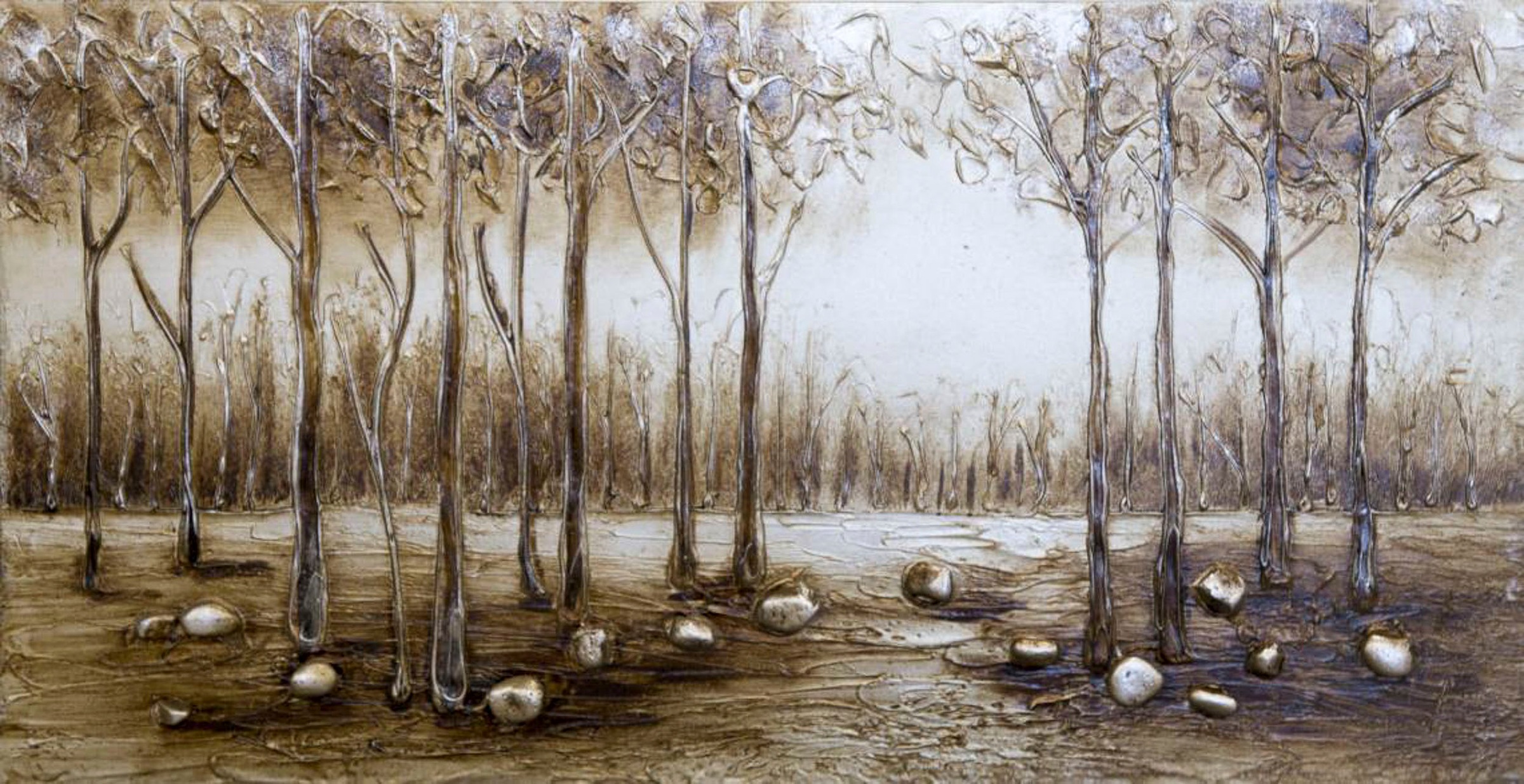 Image of Spiegelprofi GmbH Ölbild »Wood«, (1 St.), jedes Bild ein Unikat, handgearbeitet bei Ackermann Versand Schweiz