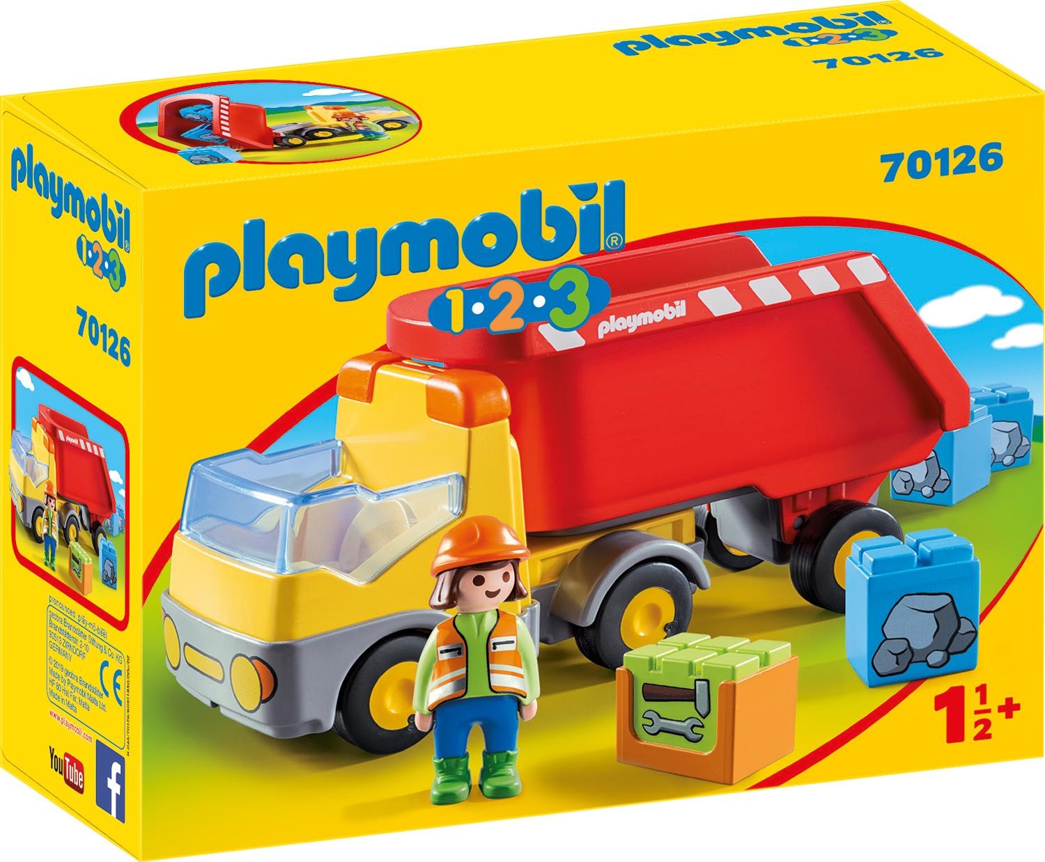 Image of Playmobil® Konstruktions-Spielset »Kipplaster (70126), Playmobil 123«, Made in Europe bei Ackermann Versand Schweiz