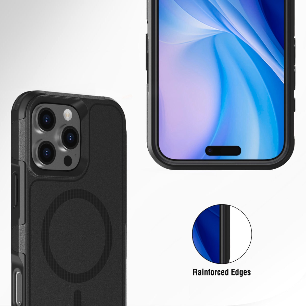 4smarts Handyhülle »Defend Case für Apple iPhone 16 Pro«, Backcover, Schutzhülle, Handyschutzhülle, Case, Schutzcase, stossfest