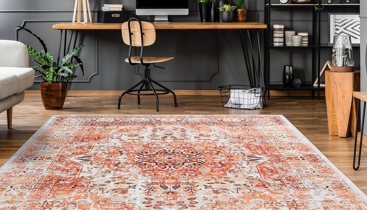 Image of calo-deluxe Teppich "Castor 5000" rechteckig 6 mm Höhe Kurzflor, mit Fransen, Wohnzimmer