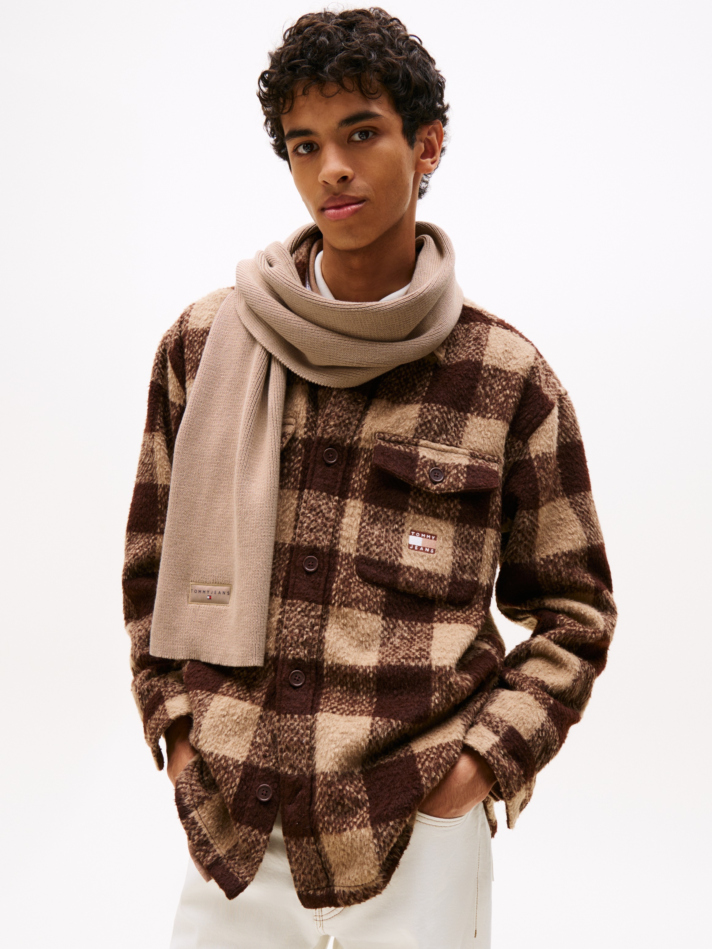 Tommy Jeans Strickschal »TJM LINEAR«, in Grobstrick