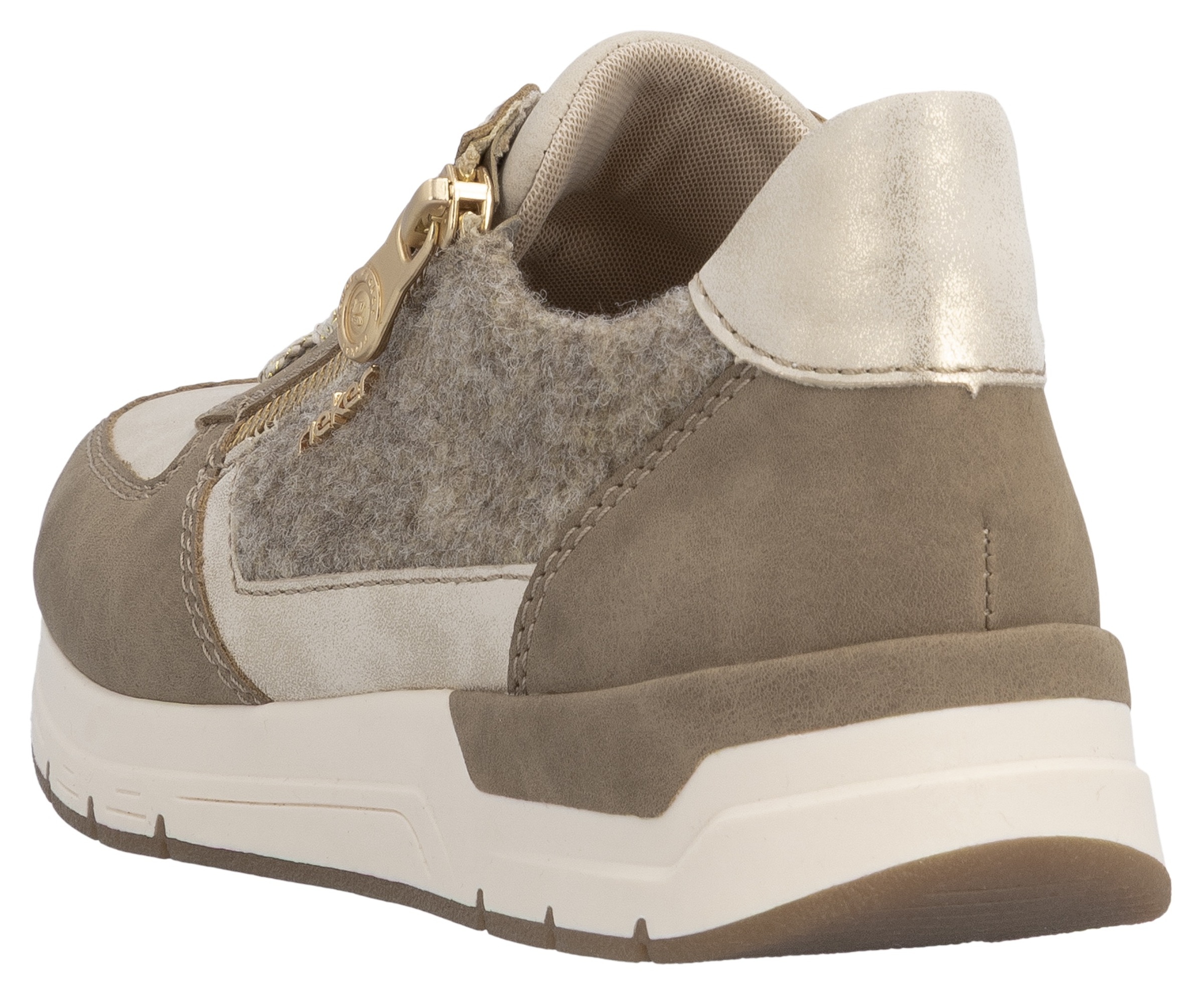 Rieker Sneaker, Freizeitschuh, Schnürschuh, Halbschuh mit modischen Akzenten