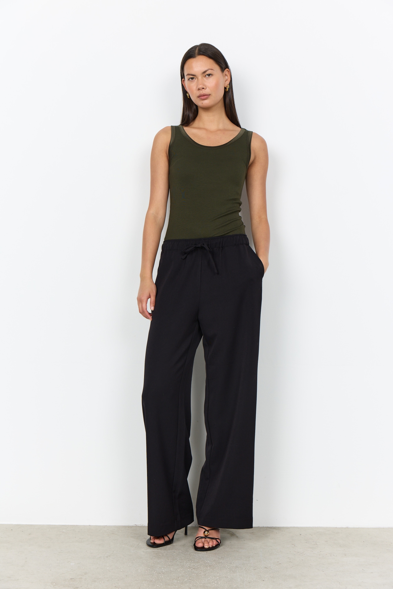 soyaconcept Pantalon à enfiler »SC-ANN 5-C«  Materialmix