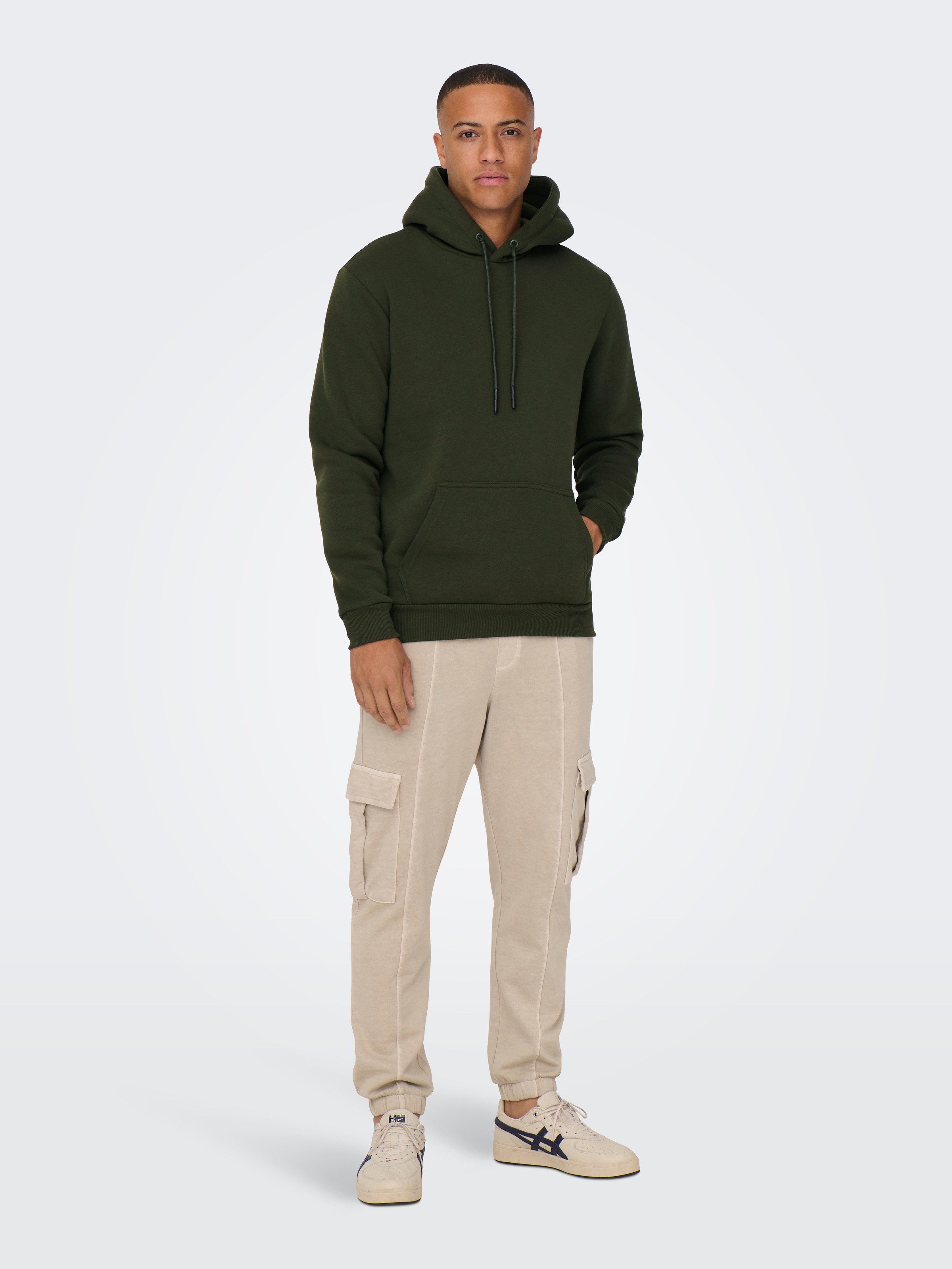 ONLY & SONS Kapuzensweatshirt »ONSCERES HOODIE SWEAT NOOS«, Baumwollmischung, regular fit
